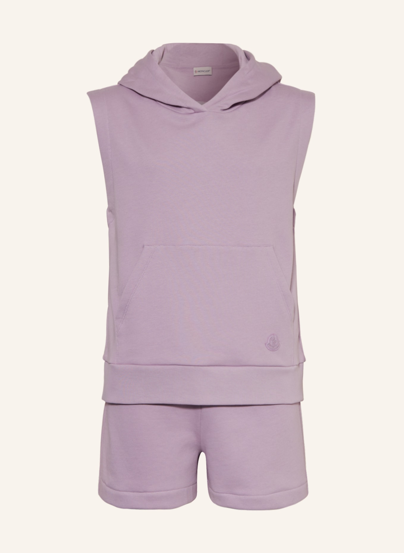 MONCLER enfant Zestaw: Bluza z kapturem i szorty dresowe, Kolor: JASNOFIOLETOWY (Obrazek 1)