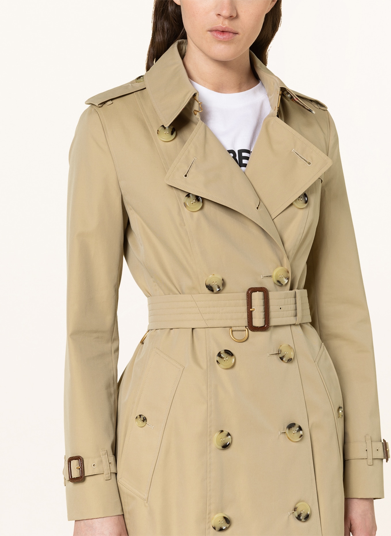 BURBERRY Trench coat, Color: BEIGE (Image 4)