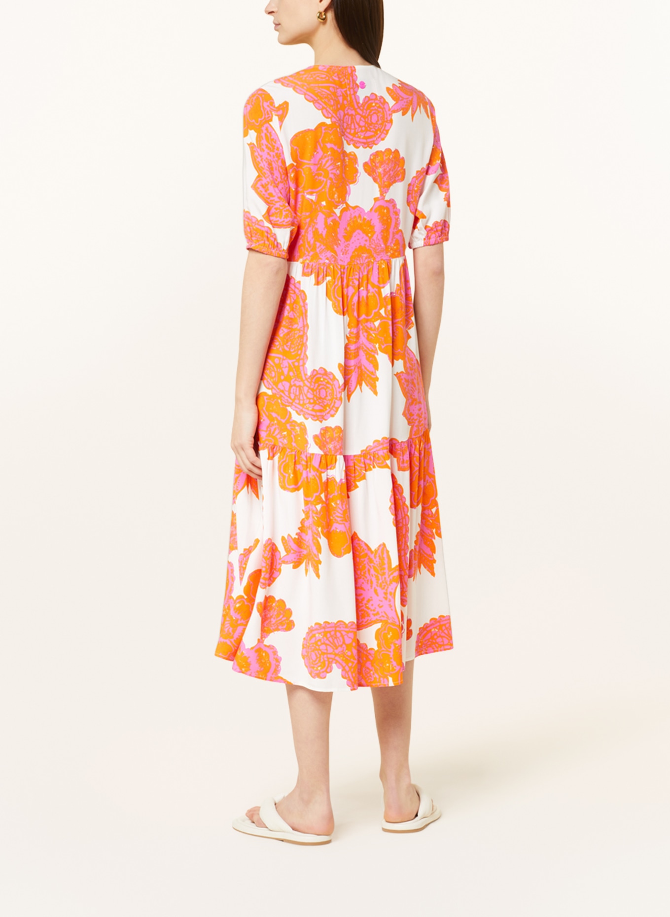 LIEBLINGSSTÜCK Kleid ROZANAL in weiss/ orange/ pink | Kleider