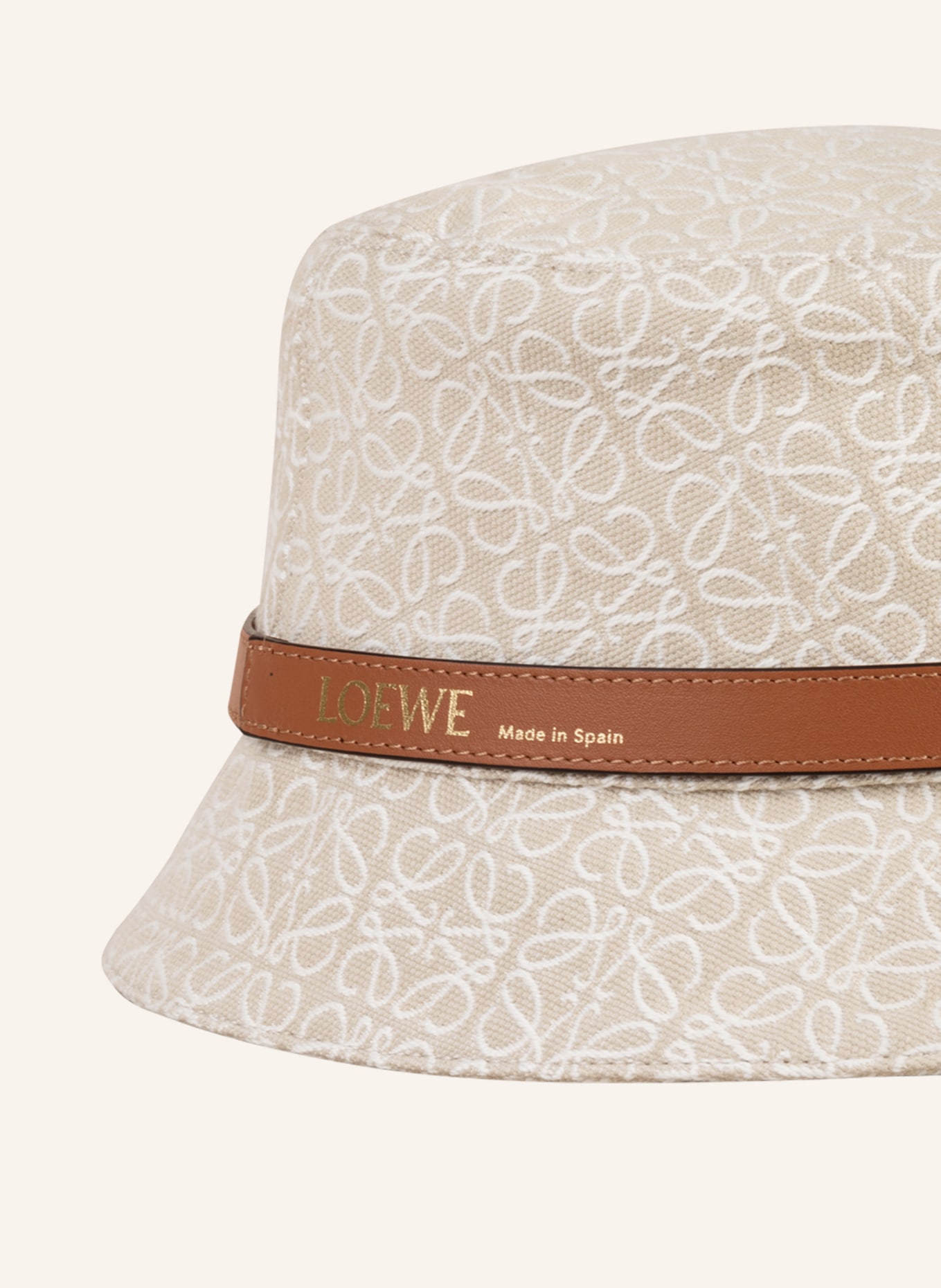 LOEWE Bucket hat ANAGRAM, Color: CREAM/ WHITE (Image 3)