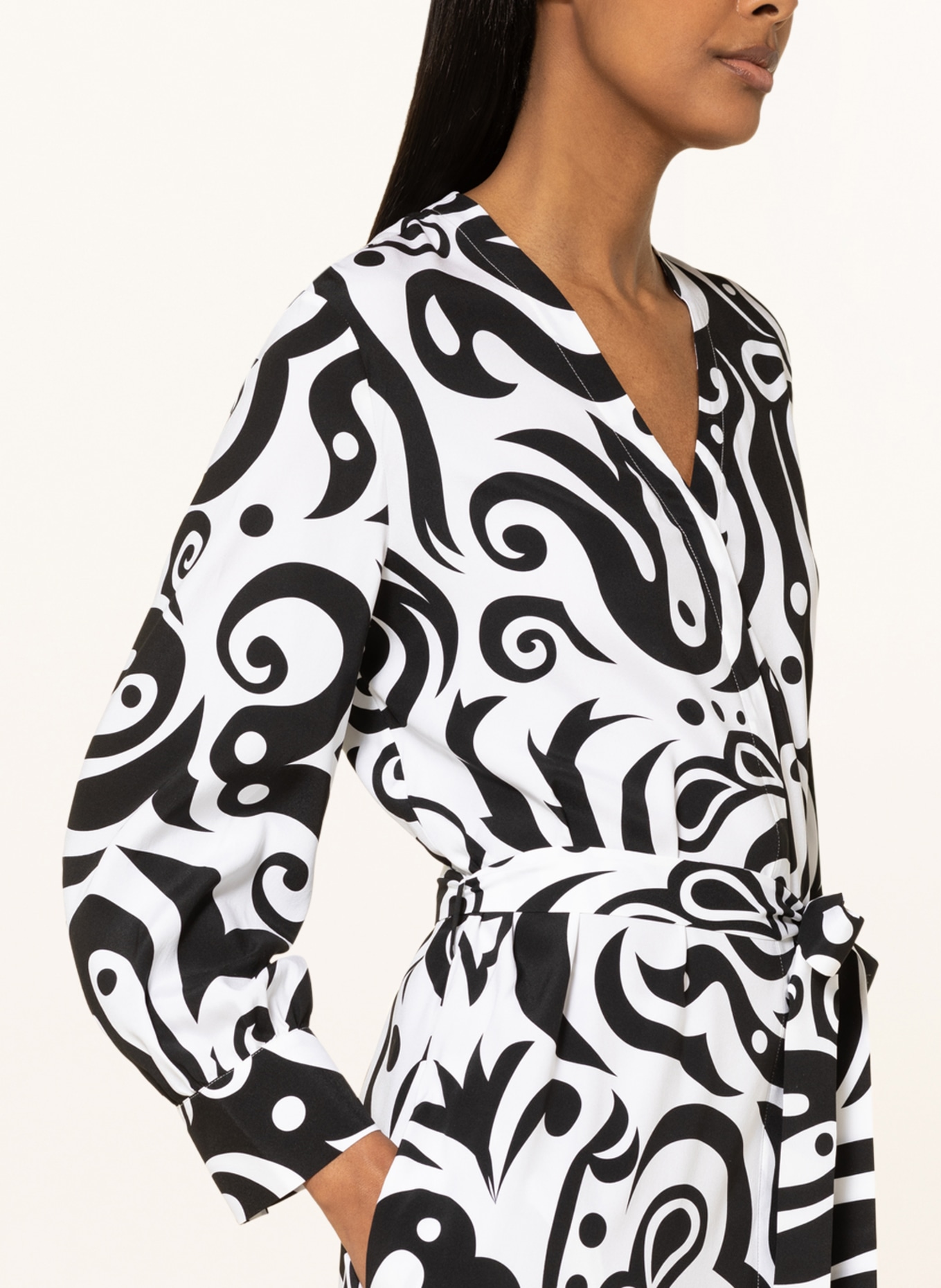HERZEN'S ANGELEGENHEIT Shirt dress, Color: BLACK/ WHITE (Image 4)