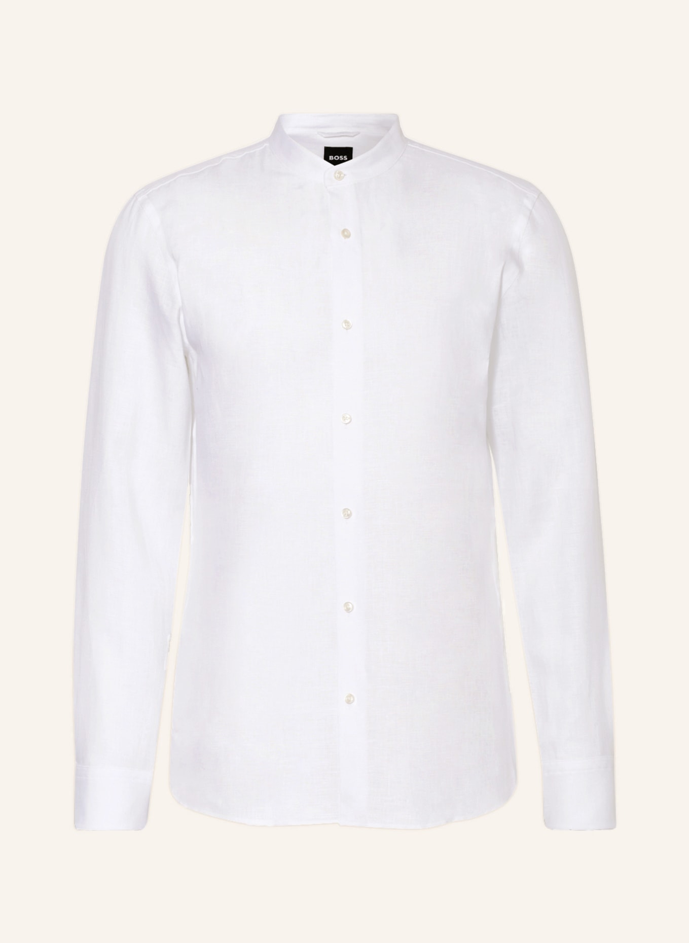 BOSS Leinenhemd HANK Slim Fit, Farbe: WEISS(Bild null)