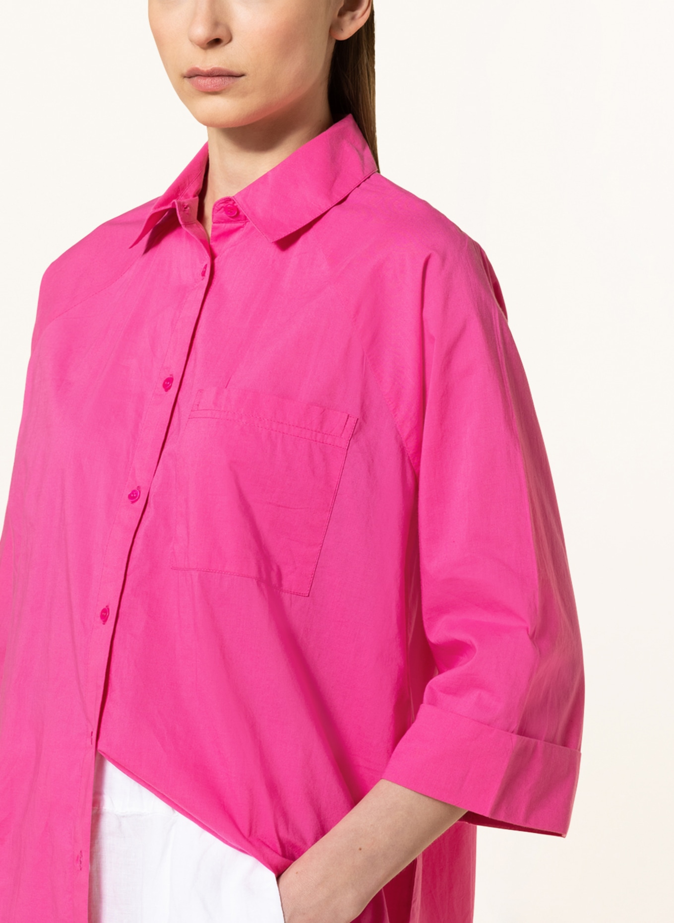 Hot Stuff Shirt blouse with 3/4 sleeves, Color: PINK (Image 4)