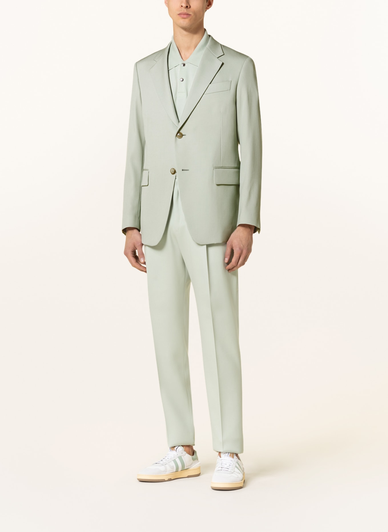 LANVIN Oblekové kalhoty Regular Fit, Barva: 401 SAGE (Obrázek 2)