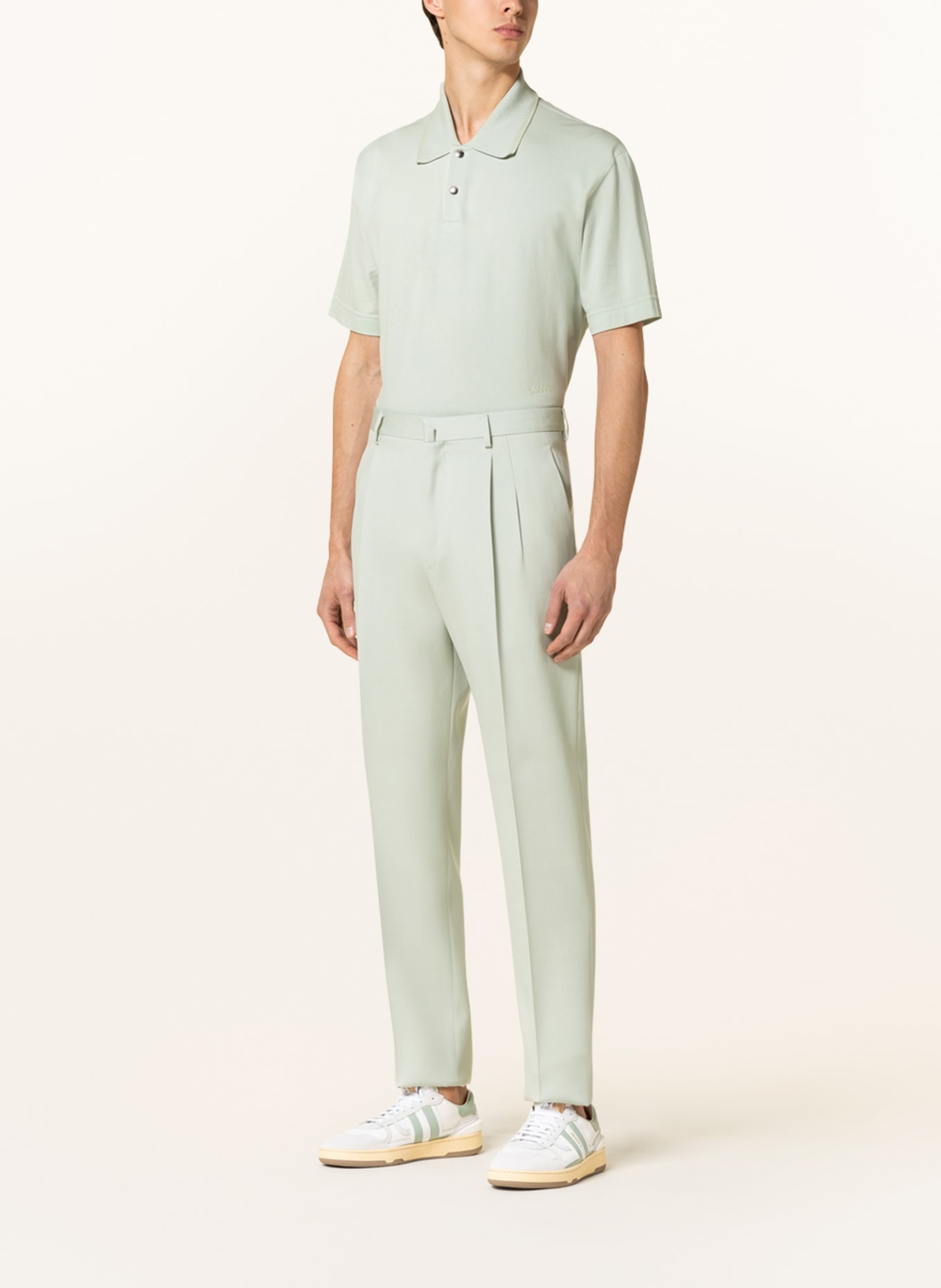 LANVIN Suit trousers regular fit, Color: 401 SAGE (Image 3)