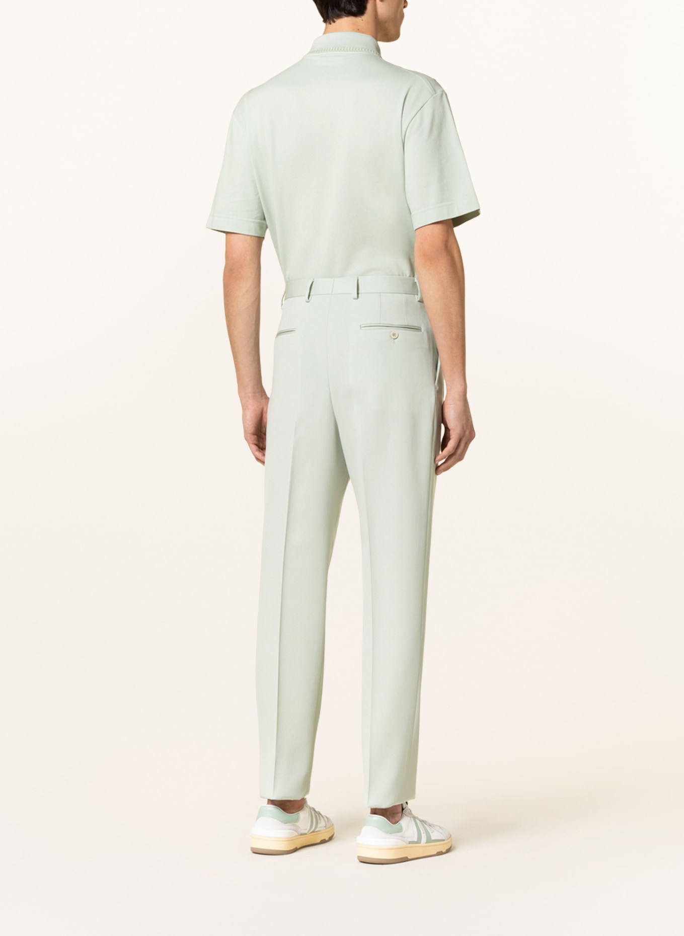 LANVIN Suit trousers regular fit, Color: 401 SAGE (Image 4)