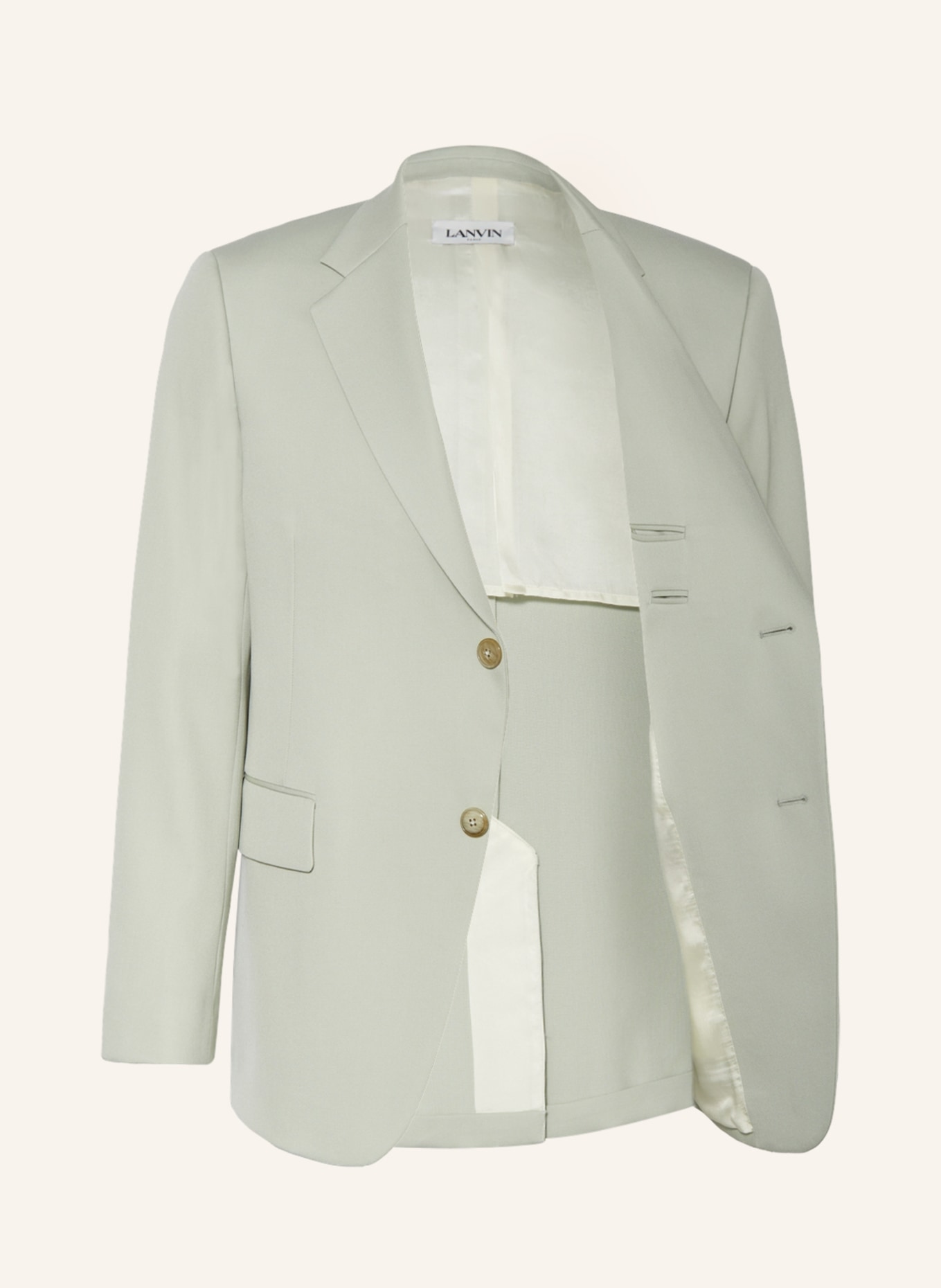LANVIN Suit jacket regular fit, Color: 401 SAGE (Image 4)