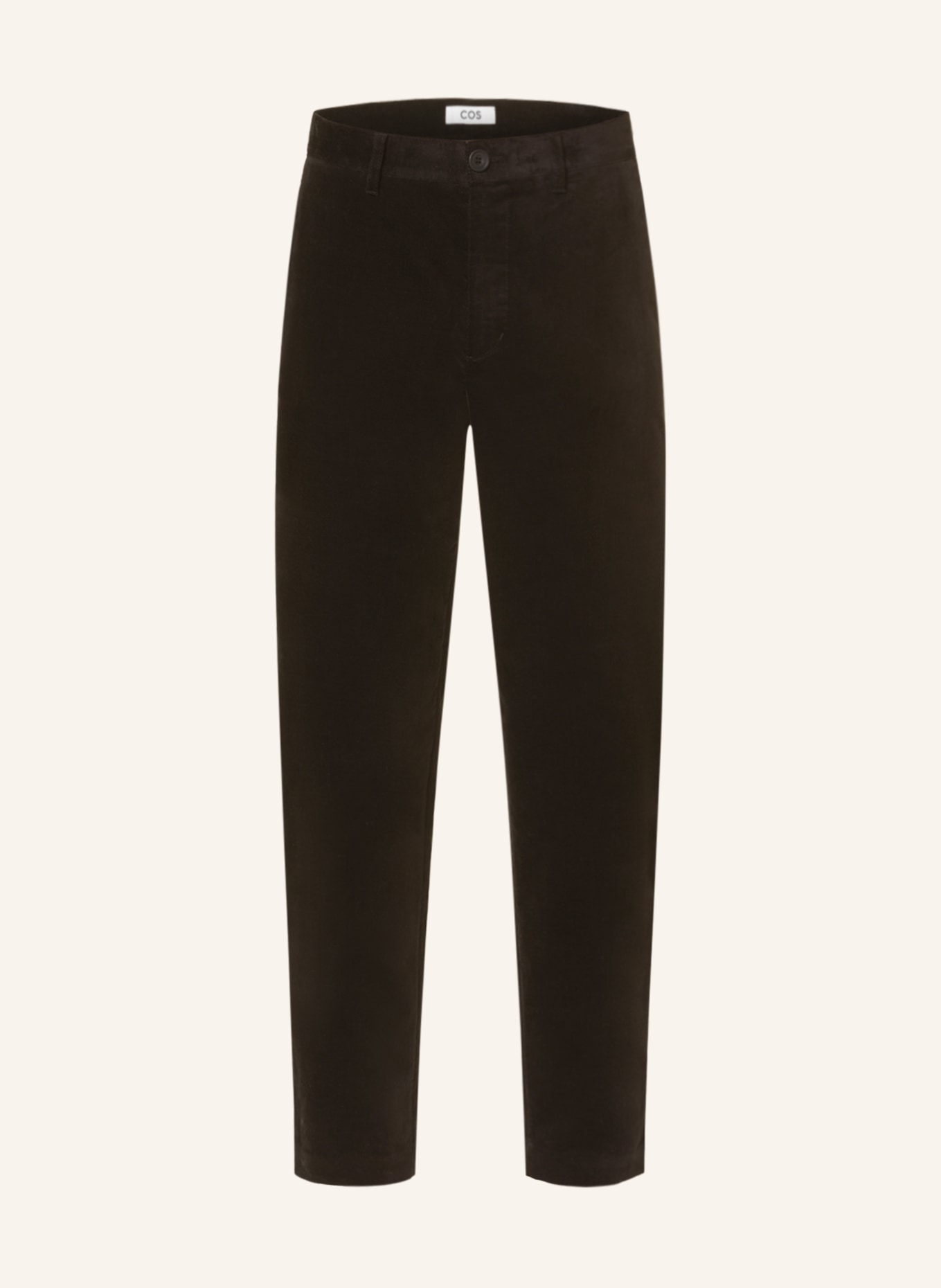 COS Velvet pants slim fit, Color: BLACK (Image 1)