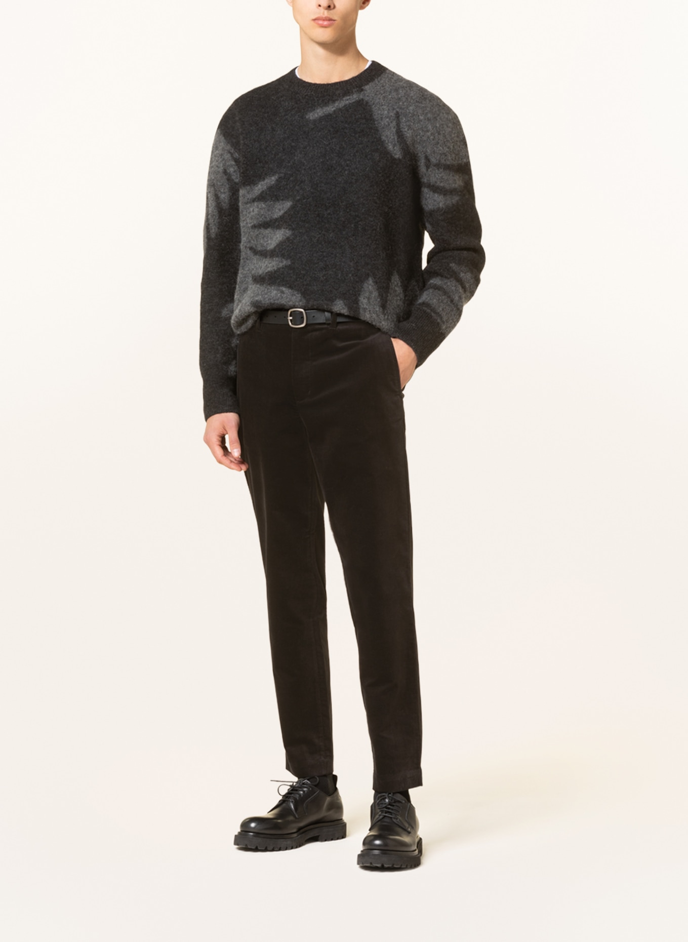 COS Velvet pants slim fit, Color: BLACK (Image 2)