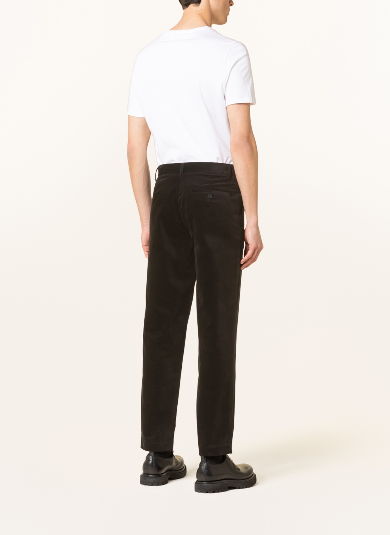 COS Velvet pants slim fit, Color: BLACK (Image 3)