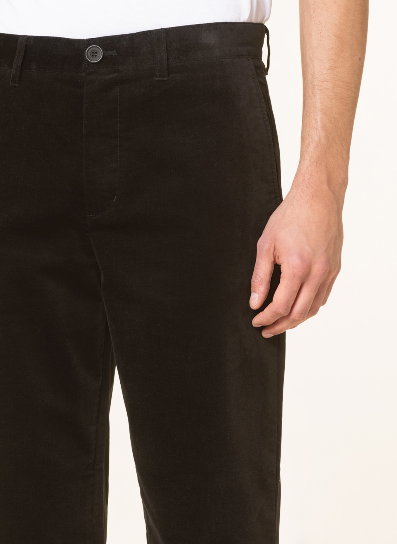 COS Velvet pants slim fit, Color: BLACK (Image 5)