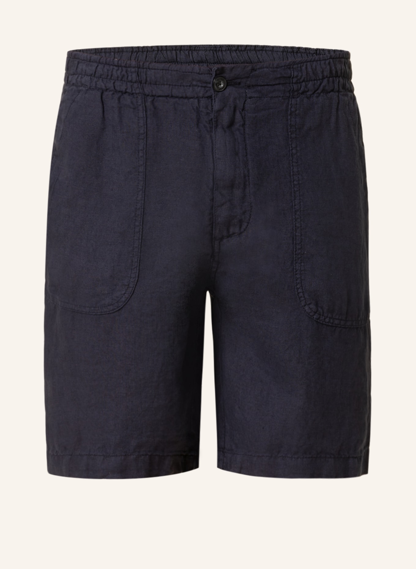 altea Linen shorts, Color: DARK BLUE (Image 1)