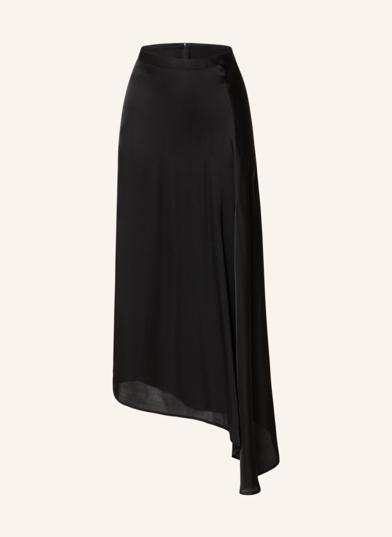 Black satin dance skirt discount