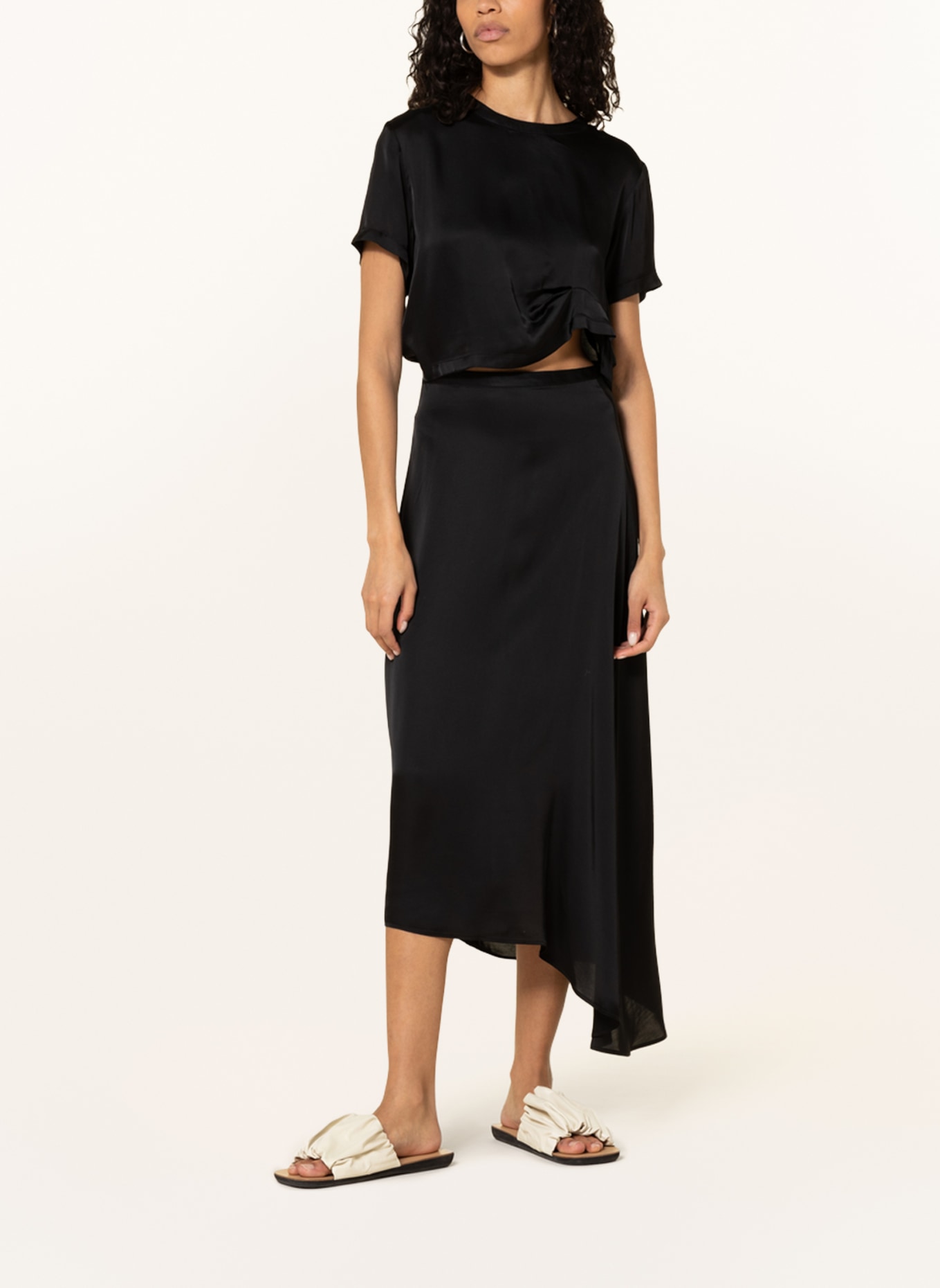 Allsaints benno tee slip shop midi dress