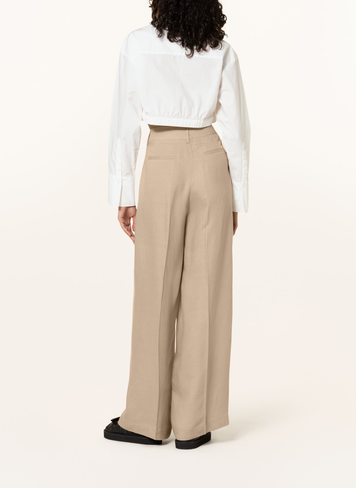 BIRGITTE HERSKIND Cropped shirt blouse FERN, Color: WHITE (Image 3)