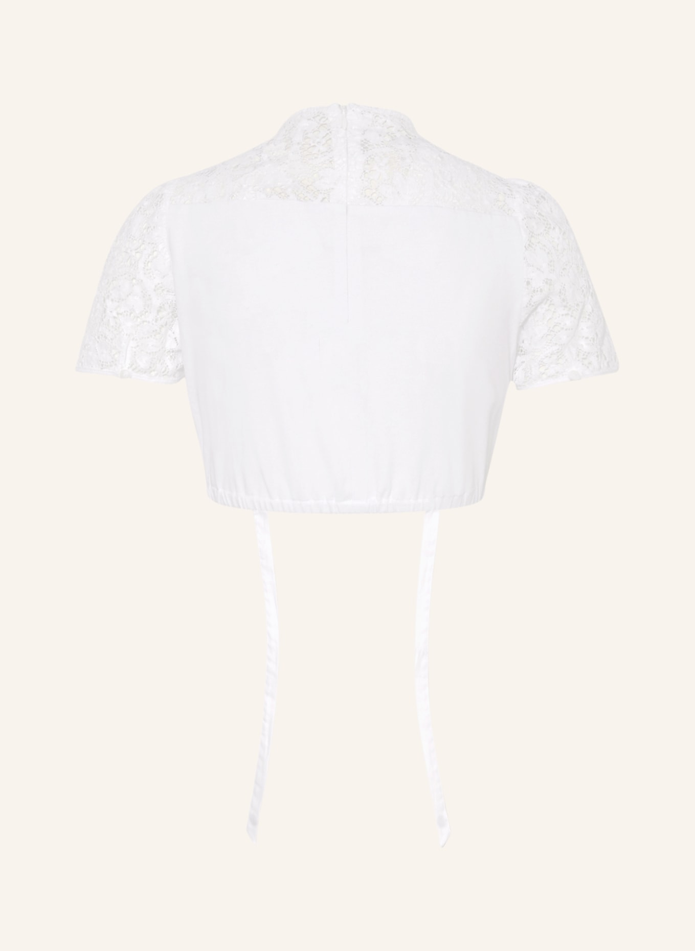 Gottseidank Dirndl blouse ERNESTA with linen, Color: WHITE (Image 2)