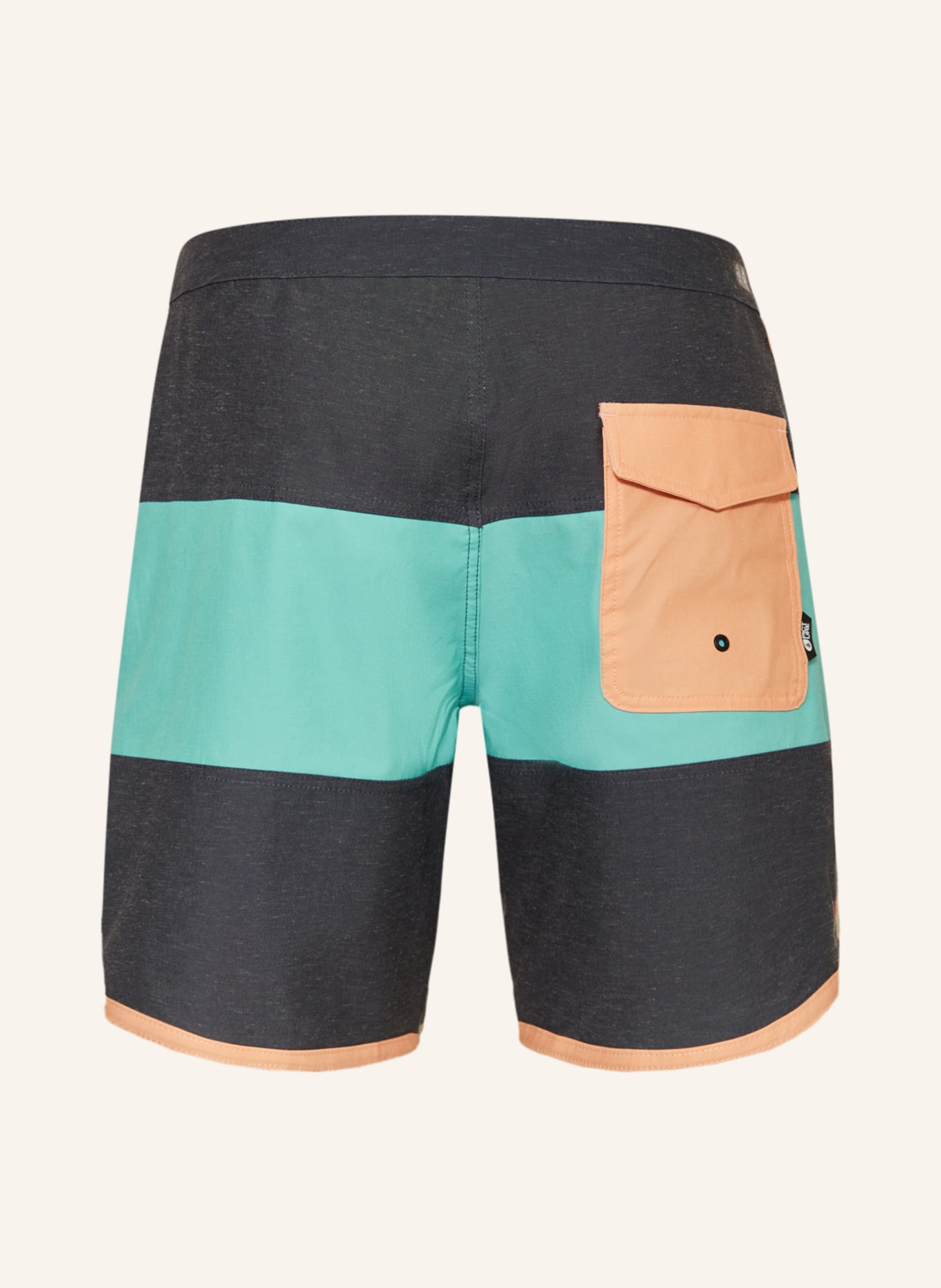 PICTURE Badeshorts ANDY HERITAGE SOLID 17, Farbe: GRAU/ MINT (Bild 2)
