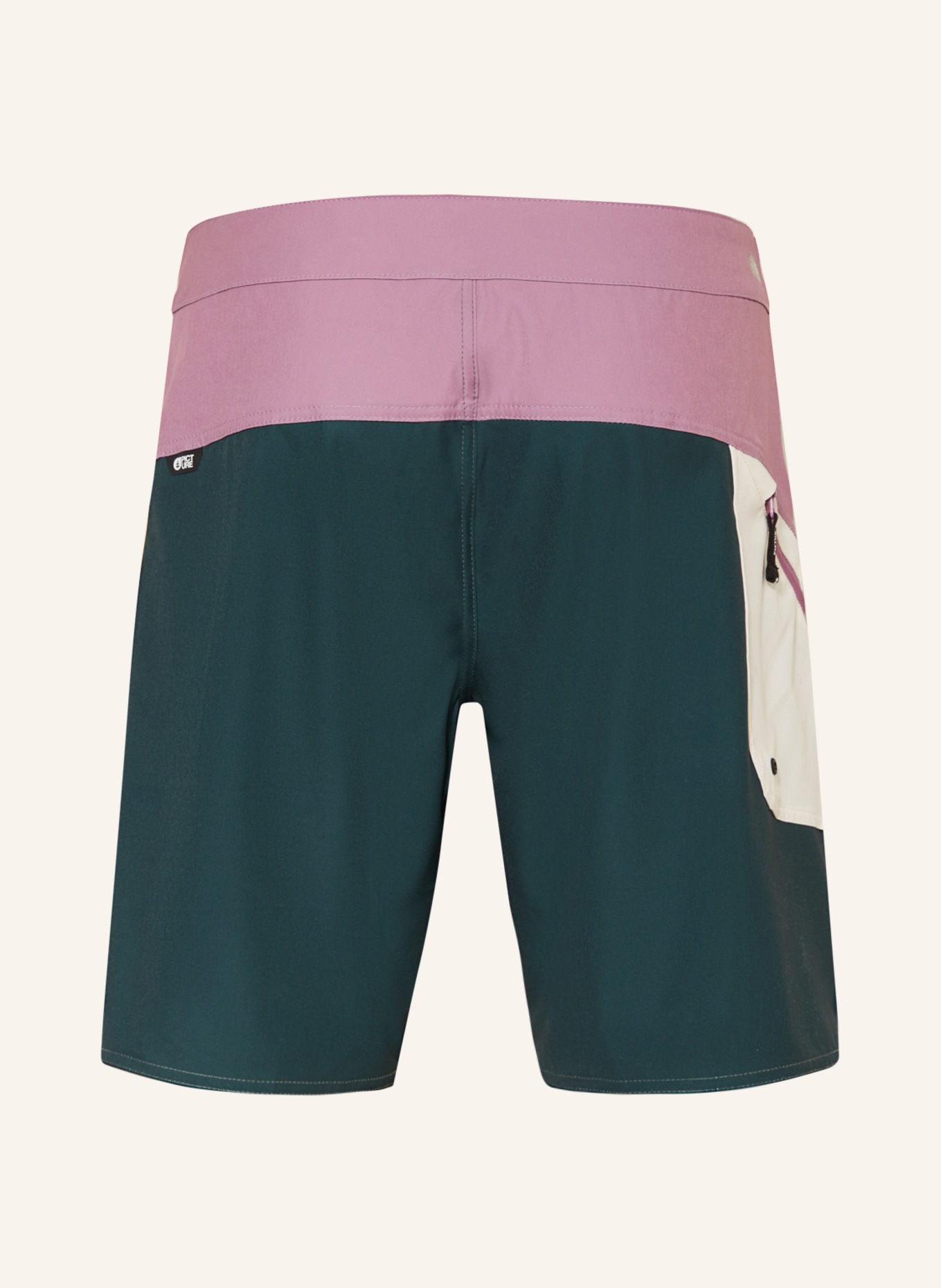 PICTURE Swim shorts JOURNY 19 BRDS, Color: DARK GREEN/ DUSKY PINK (Image 2)