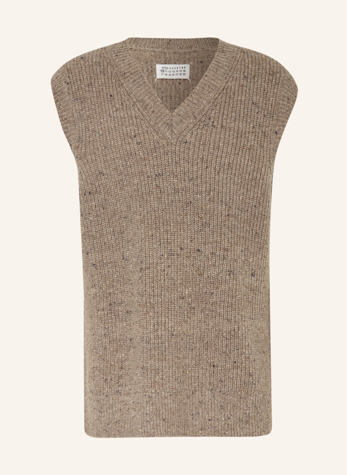 Maison Margiela Oversized sweater vest, Color: BROWN (Image 1)
