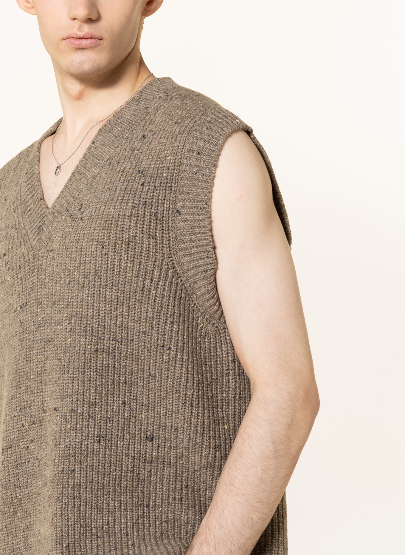 Maison Margiela Oversized sweater vest, Color: BROWN (Image 4)