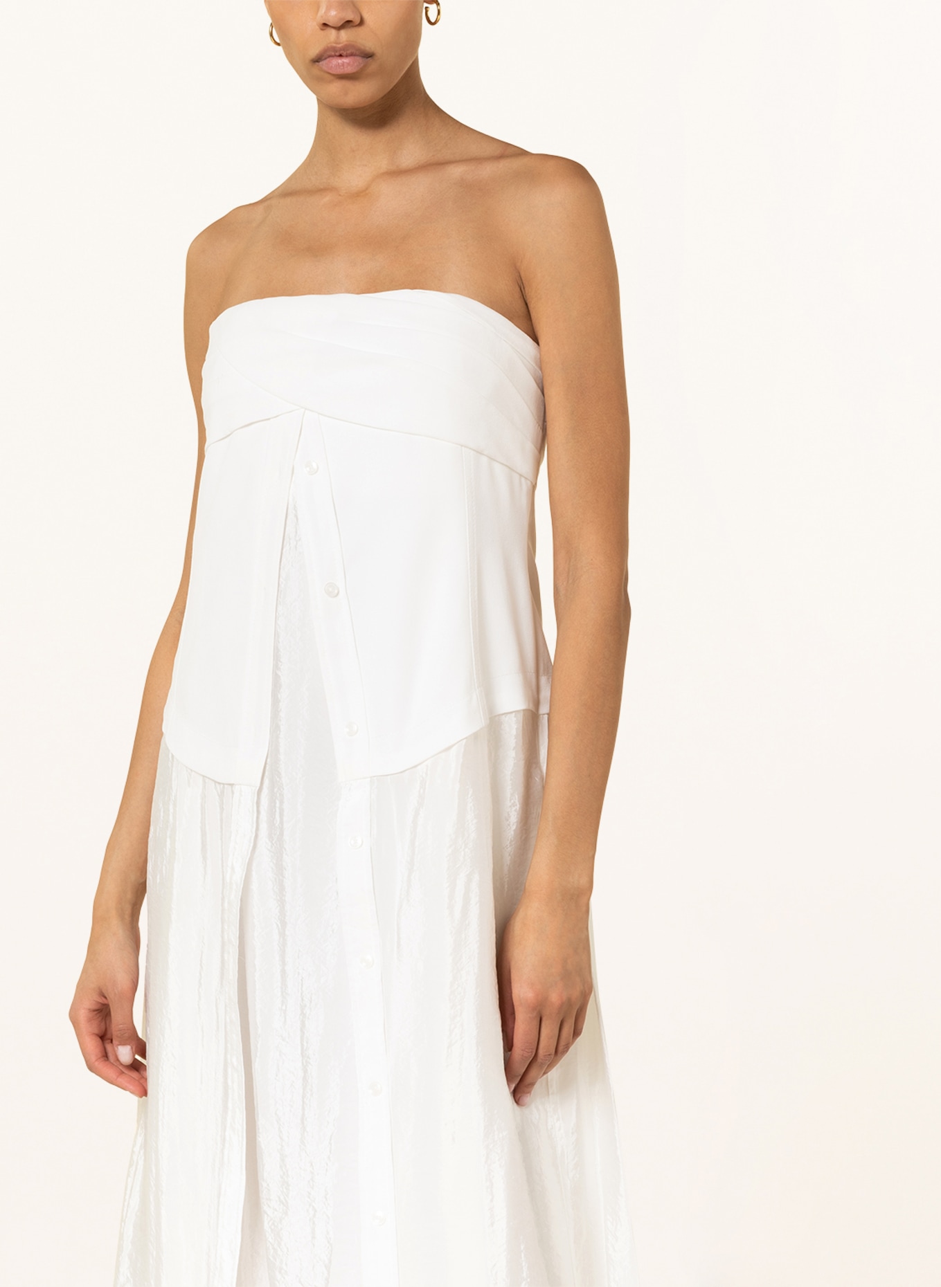SIMKHAI Off-shoulder dress ALA, Color: WHITE (Image 4)