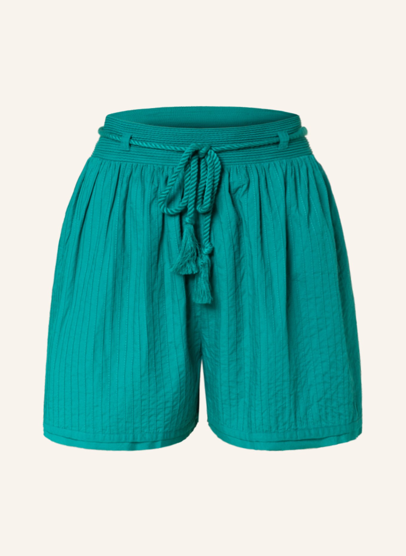 ULLA JOHNSON Shorts RINA, Color: GREEN (Image 1)