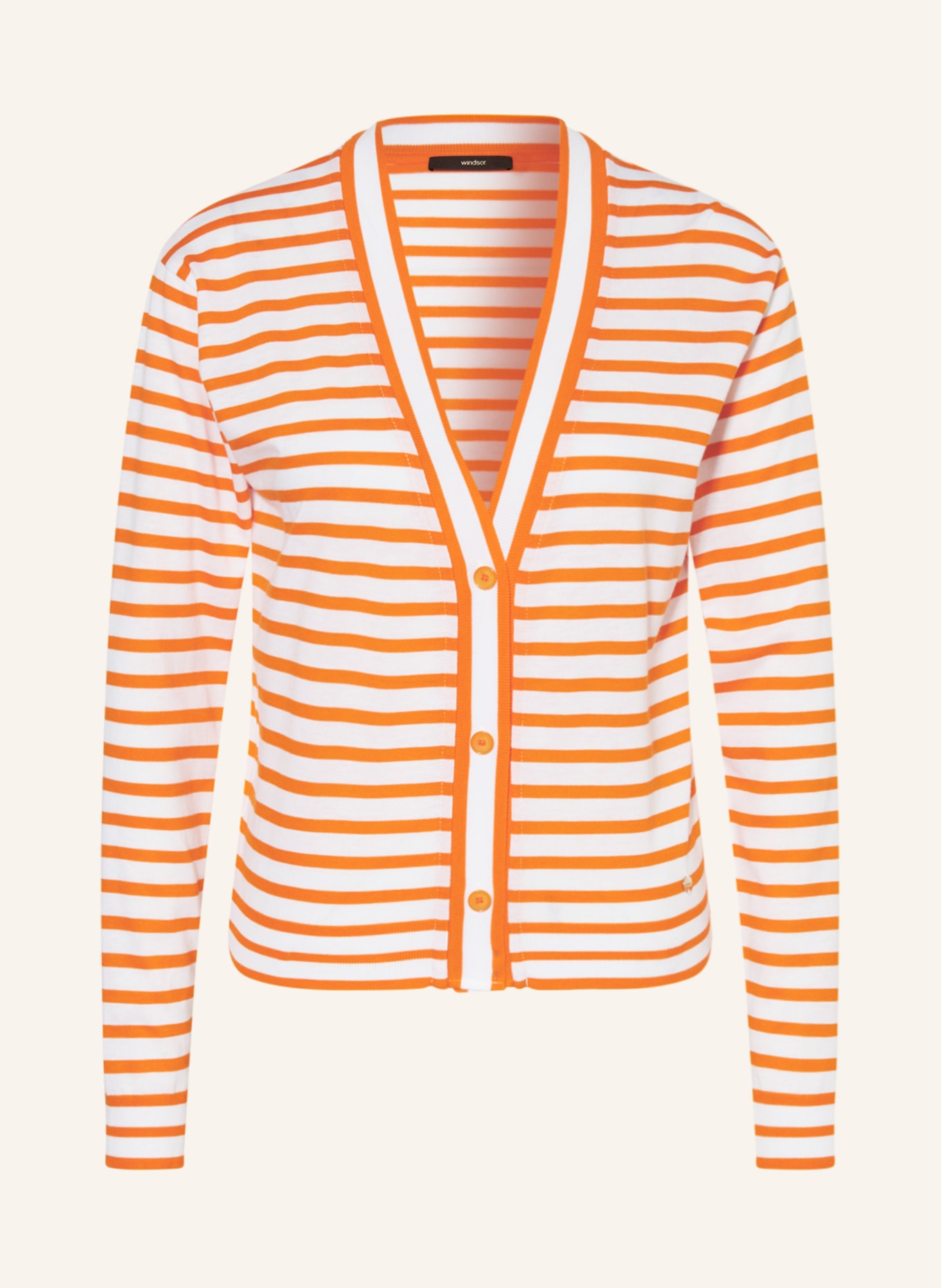 windsor. Jersey jacket, Color: WHITE/ ORANGE (Image 1)