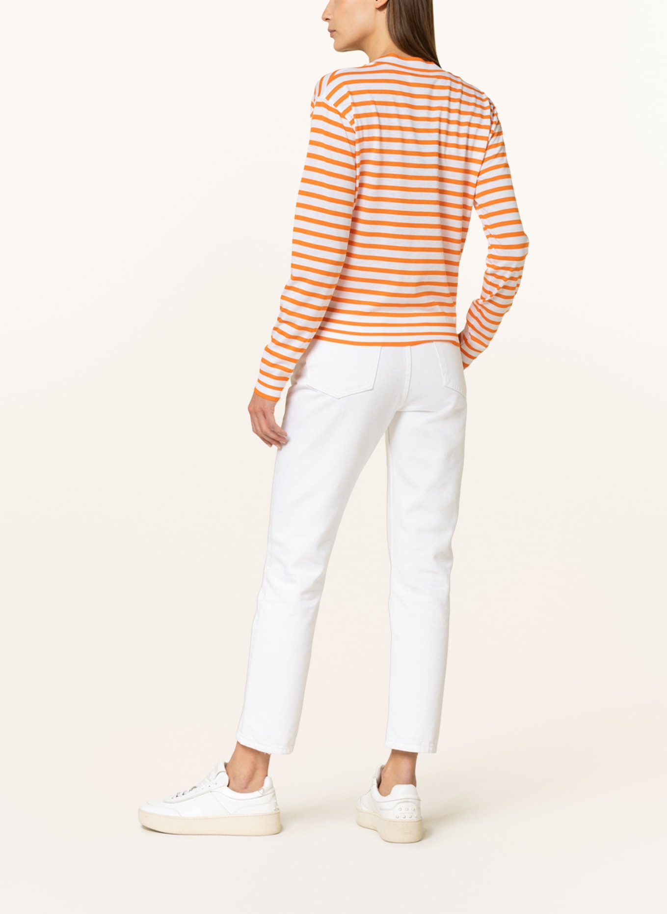 windsor. Jersey jacket, Color: WHITE/ ORANGE (Image 3)
