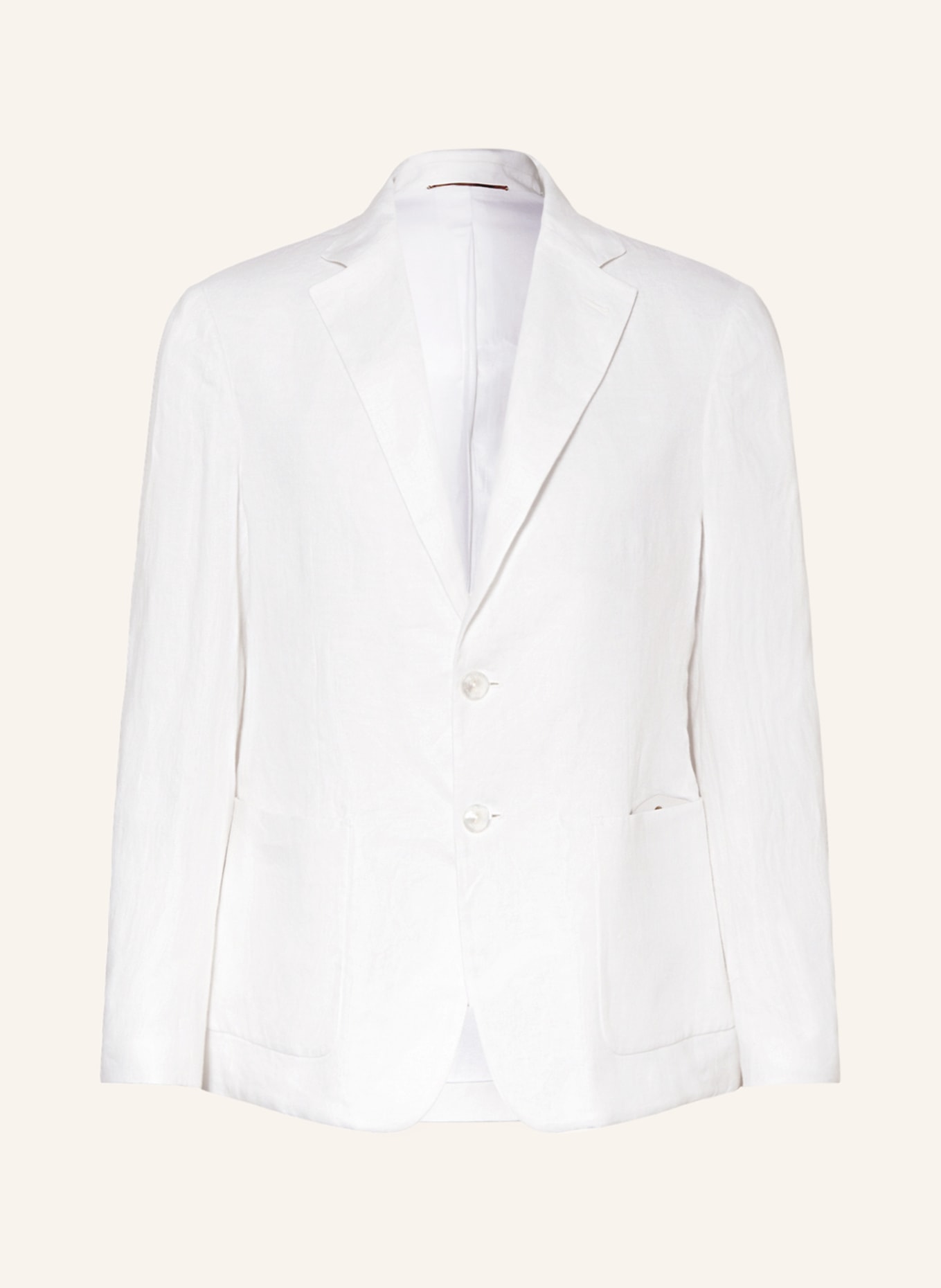 AGNONA Linen blazer slim fit, Color: WHITE (Image 1)