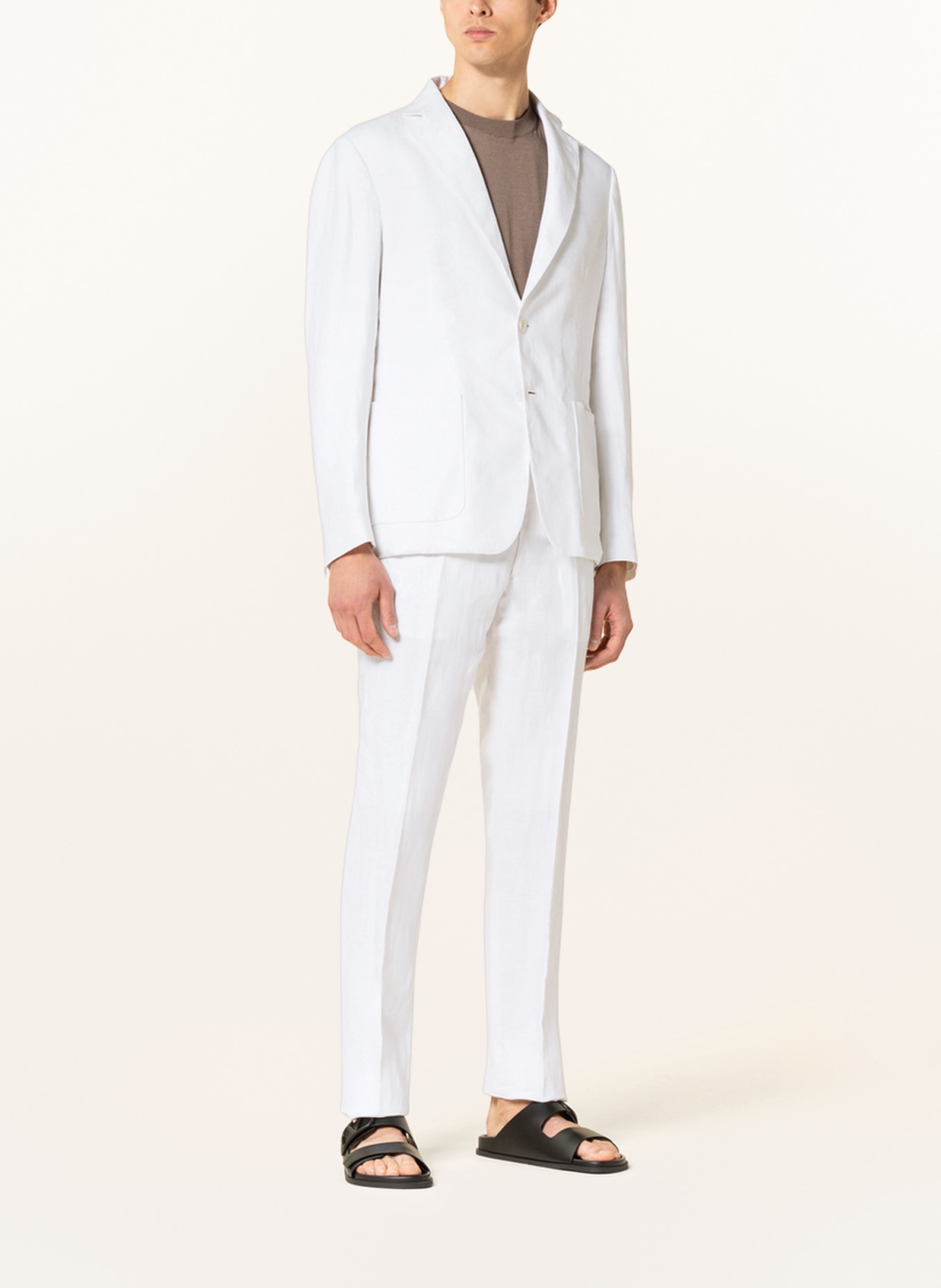 AGNONA Linen blazer slim fit, Color: WHITE (Image 2)