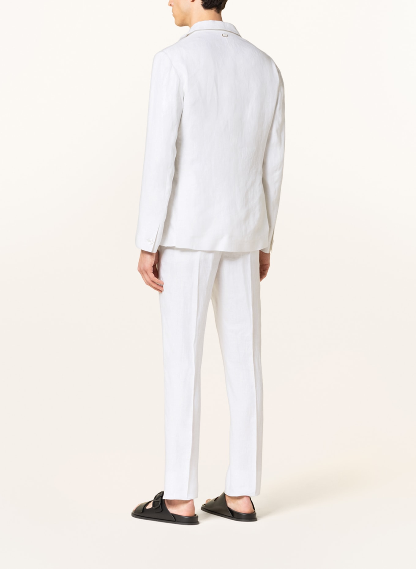 AGNONA Linen blazer slim fit, Color: WHITE (Image 3)