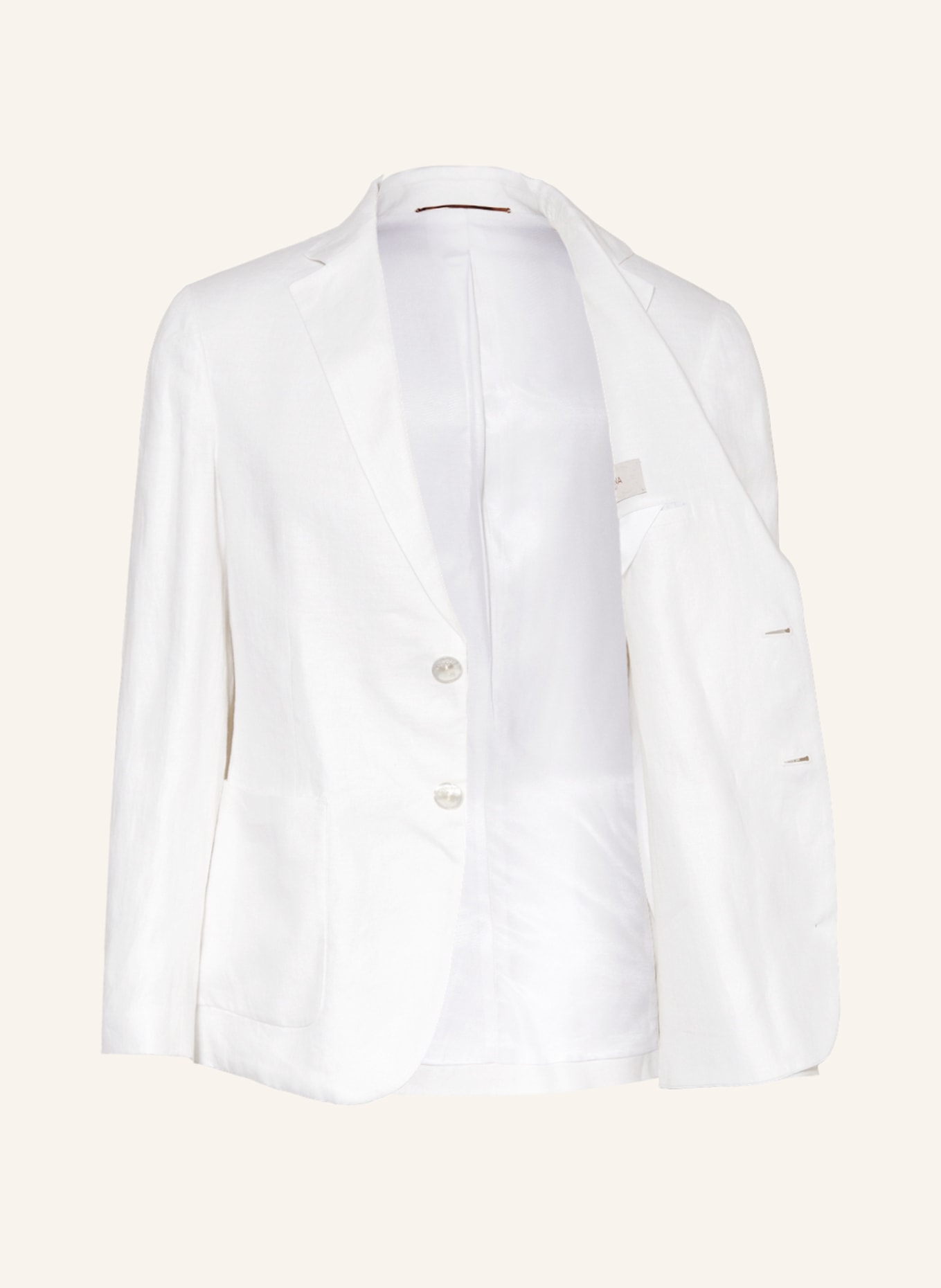 AGNONA Linen blazer slim fit, Color: WHITE (Image 4)