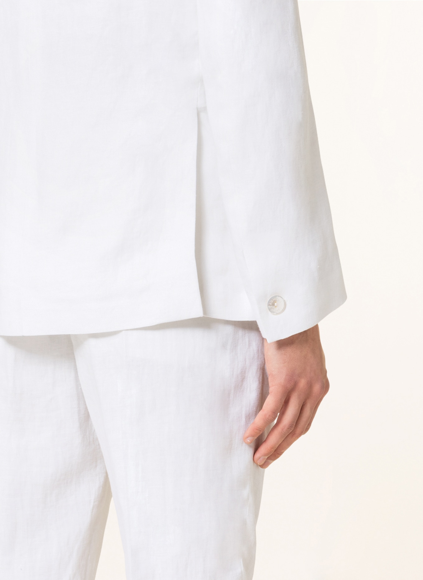 AGNONA Linen blazer slim fit, Color: WHITE (Image 6)