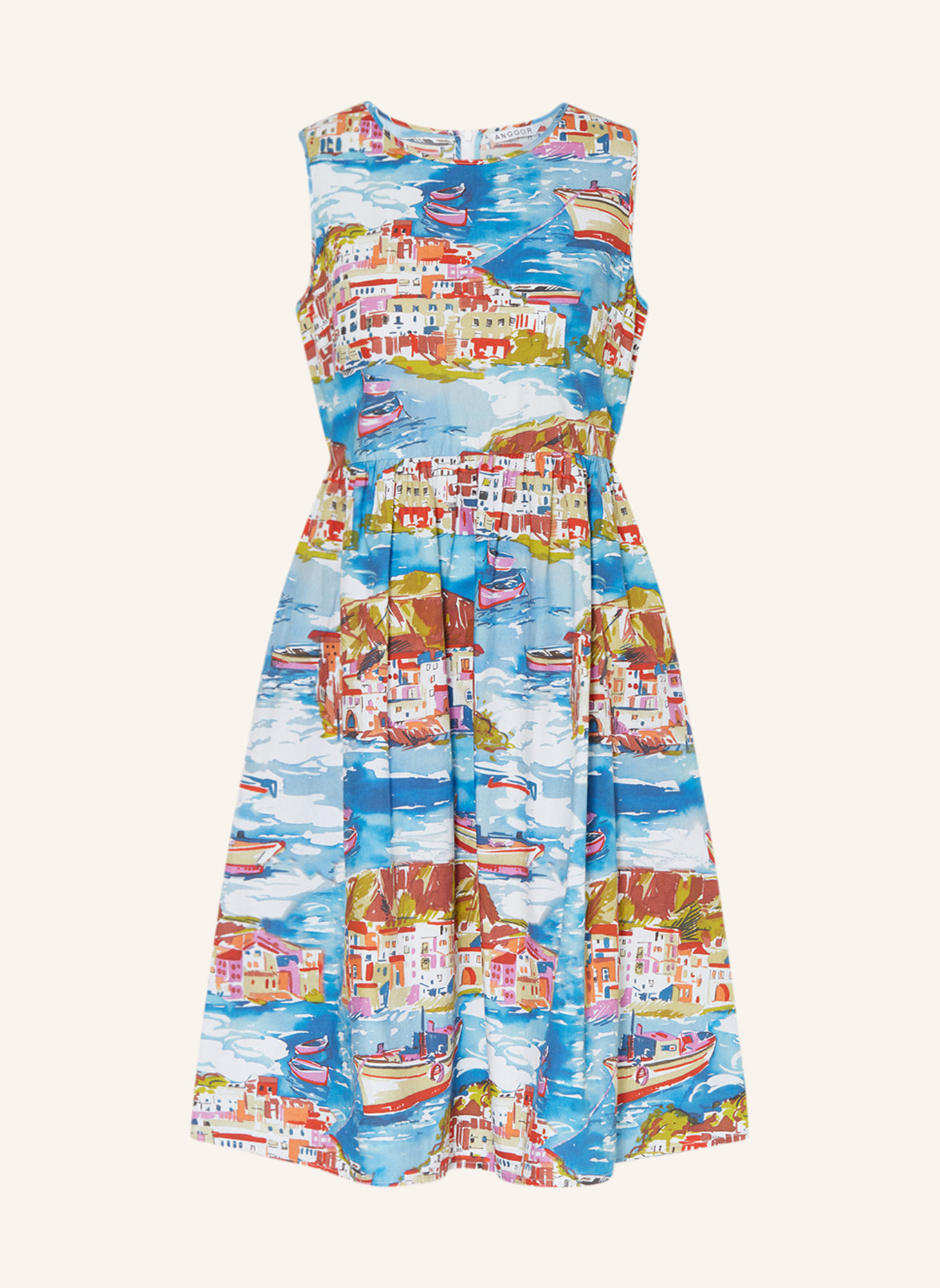 ANGOOR Dress, Color: BLUE/ RED/ OLIVE (Image 1)