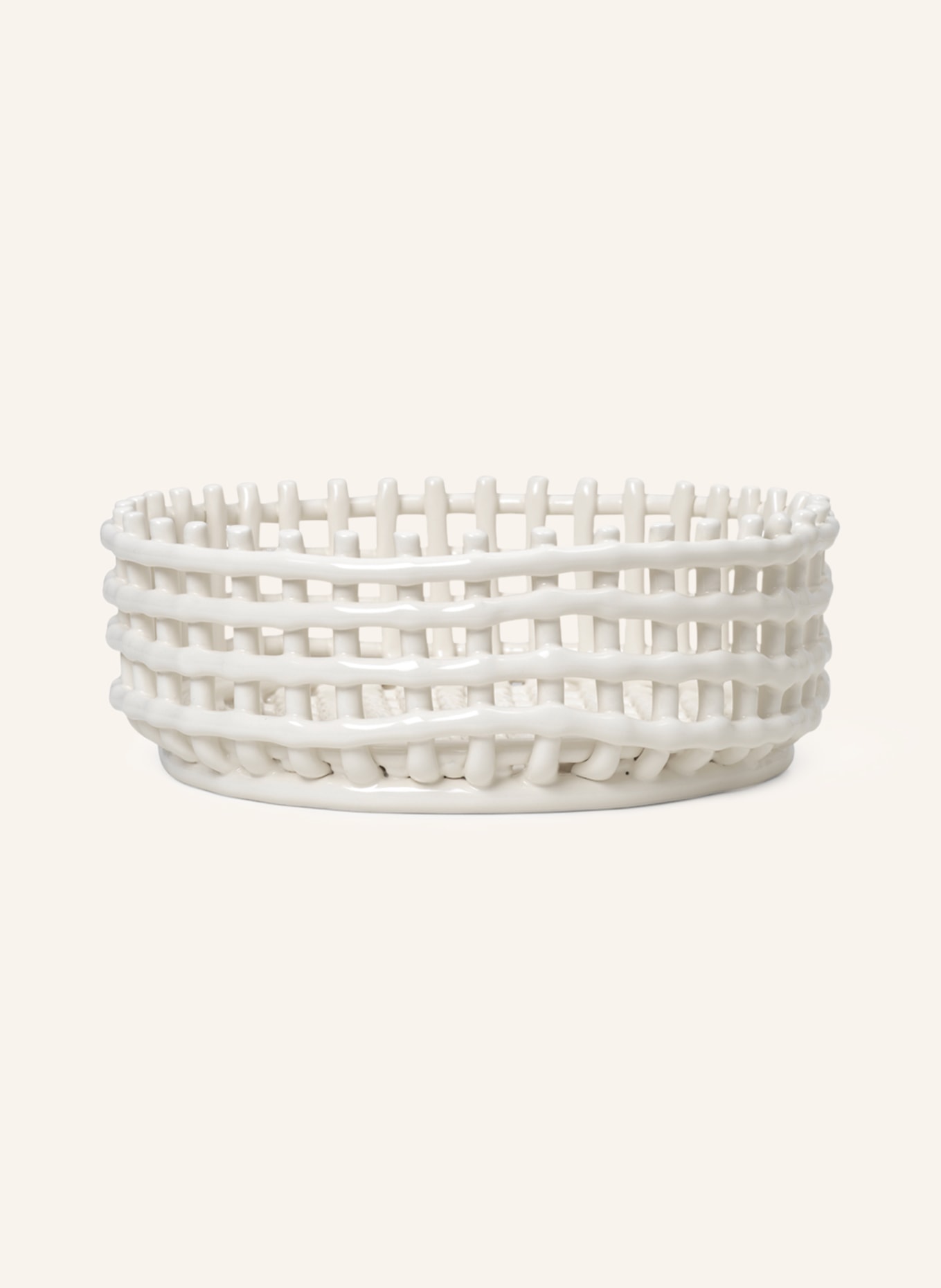 Ferm LIVING Basket, Color: WHITE (Image 1)
