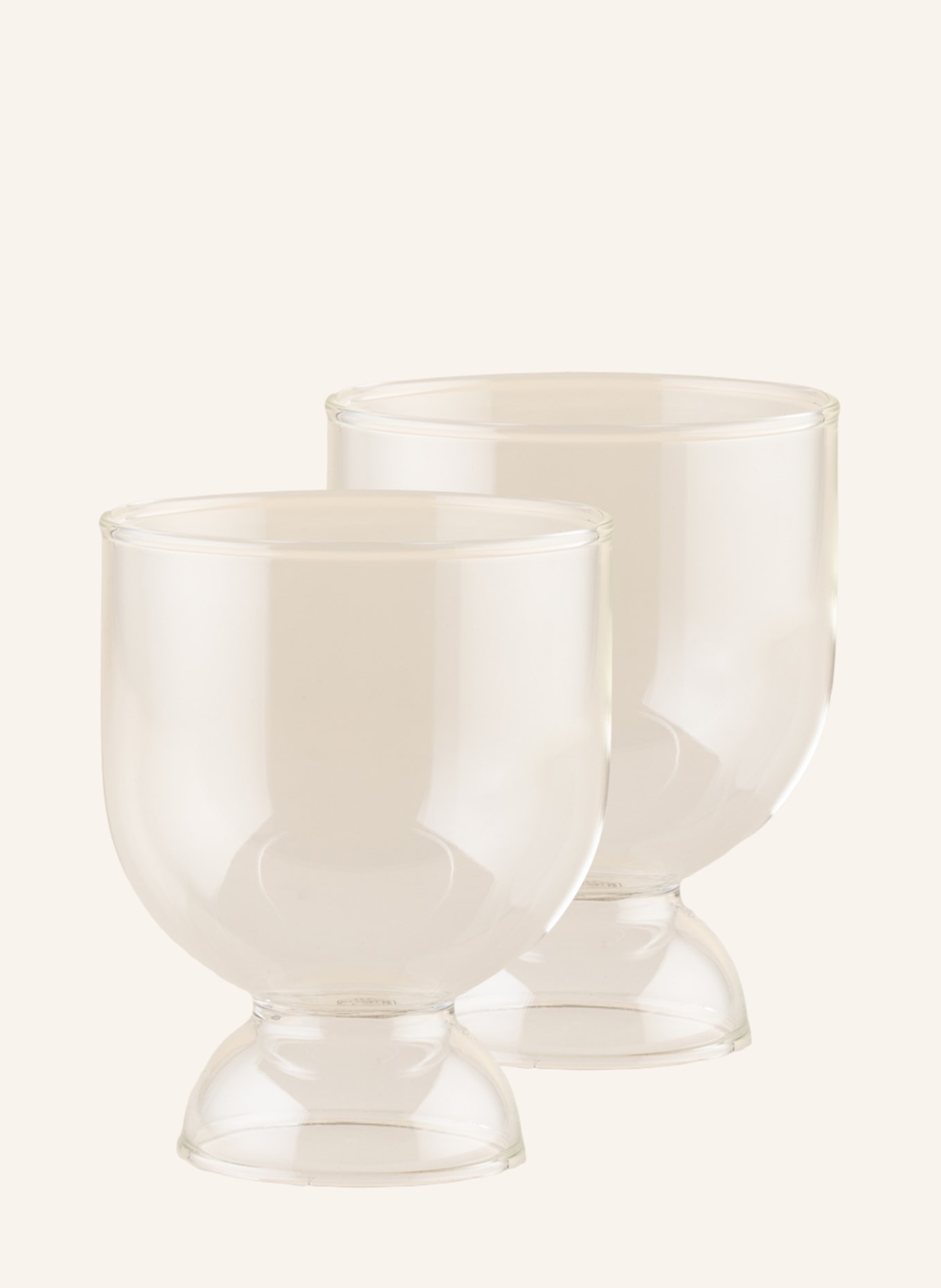 Ferm LIVING Set of 2 drinking glasses STILL, Color: WHITE (Image 1)