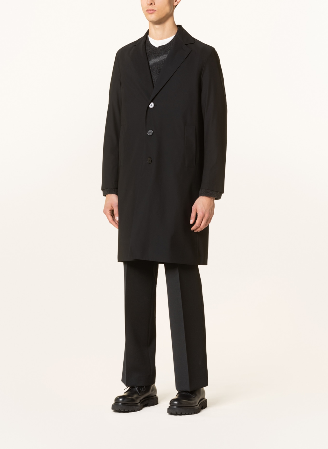 HARRIS WHARF LONDON Coat, Color: BLACK (Image 2)