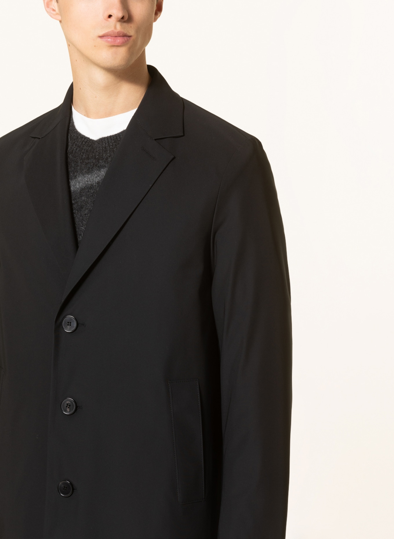 HARRIS WHARF LONDON Coat, Color: BLACK (Image 4)