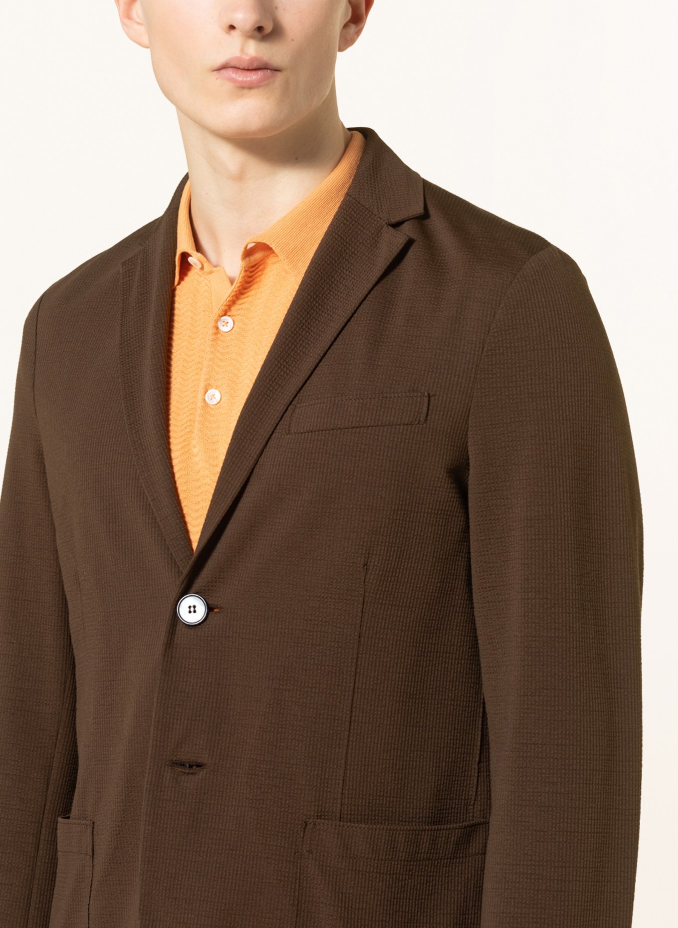 HARRIS WHARF LONDON Oblekové sako Regular Fit, Barva: 448 Brown (Obrázek 5)