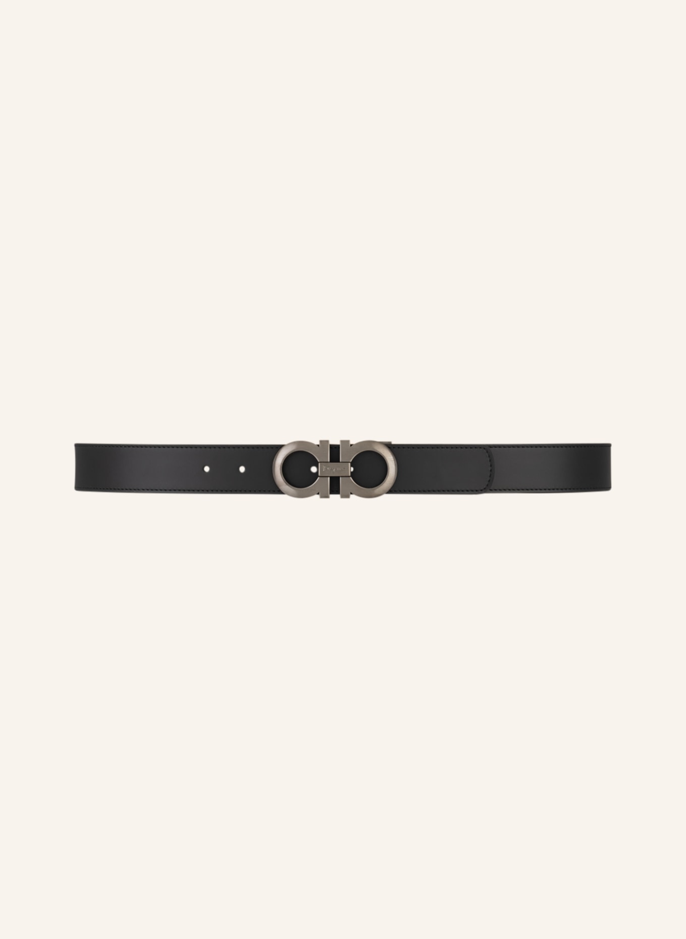 FERRAGAMO Leather belt, Color: BLACK (Image 3)
