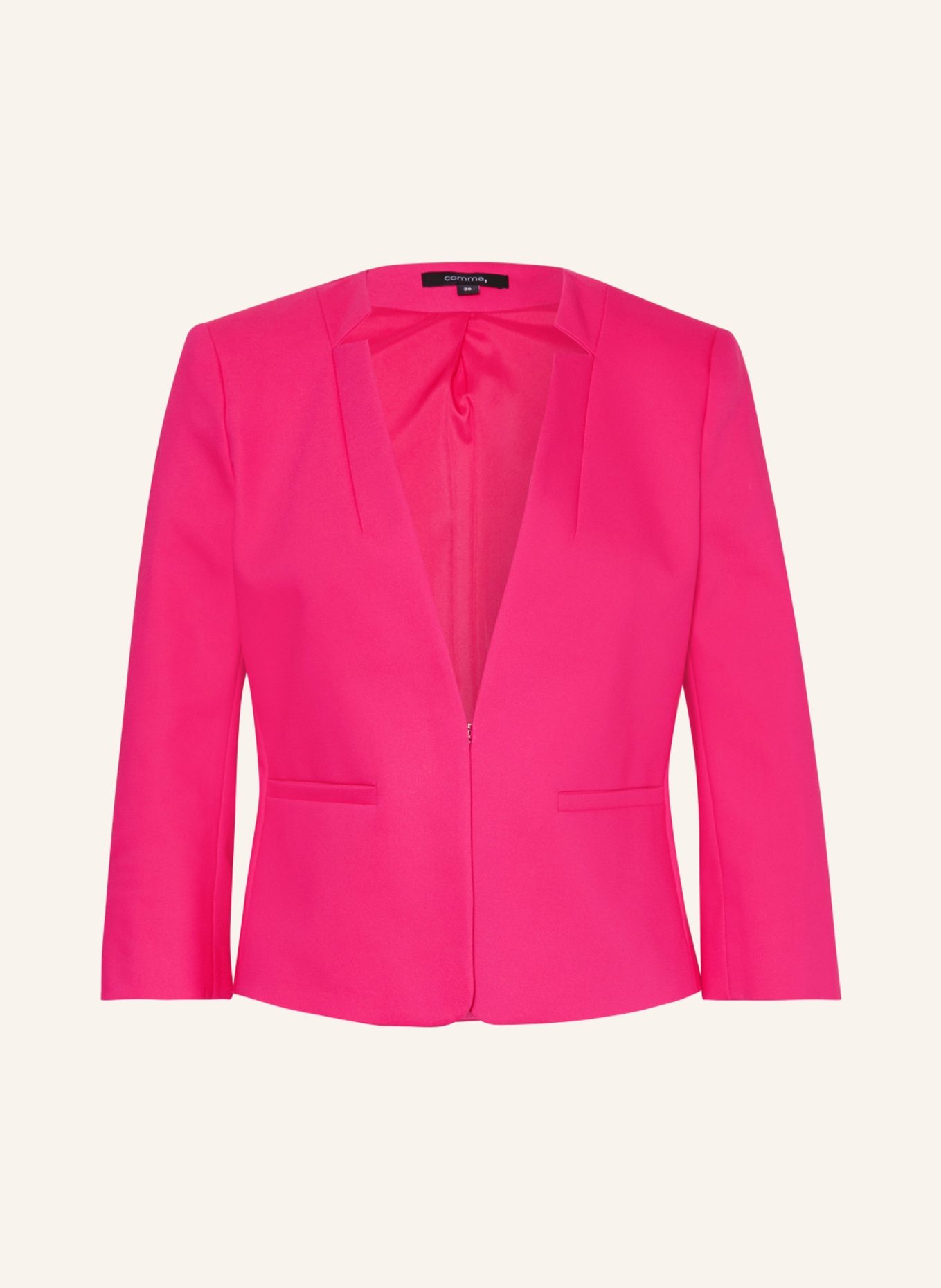 comma Blazer with 3/4 sleeve, Color: PINK (Image 1)