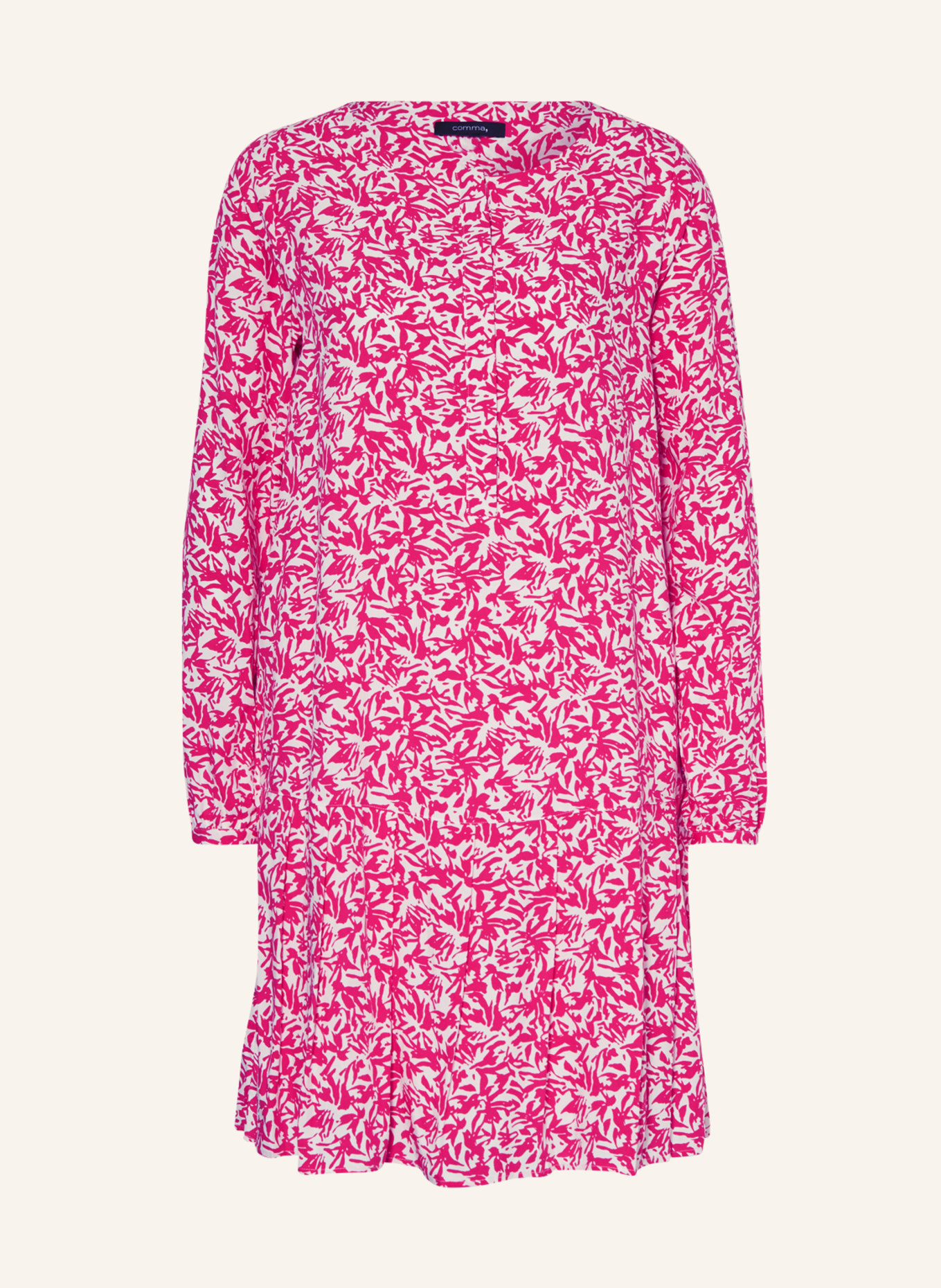 comma Dress, Color: PINK/ WHITE (Image 1)