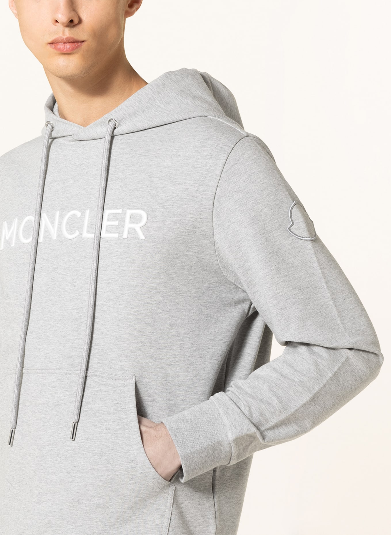 MONCLER Hoodie, Color: LIGHT GRAY (Image 5)