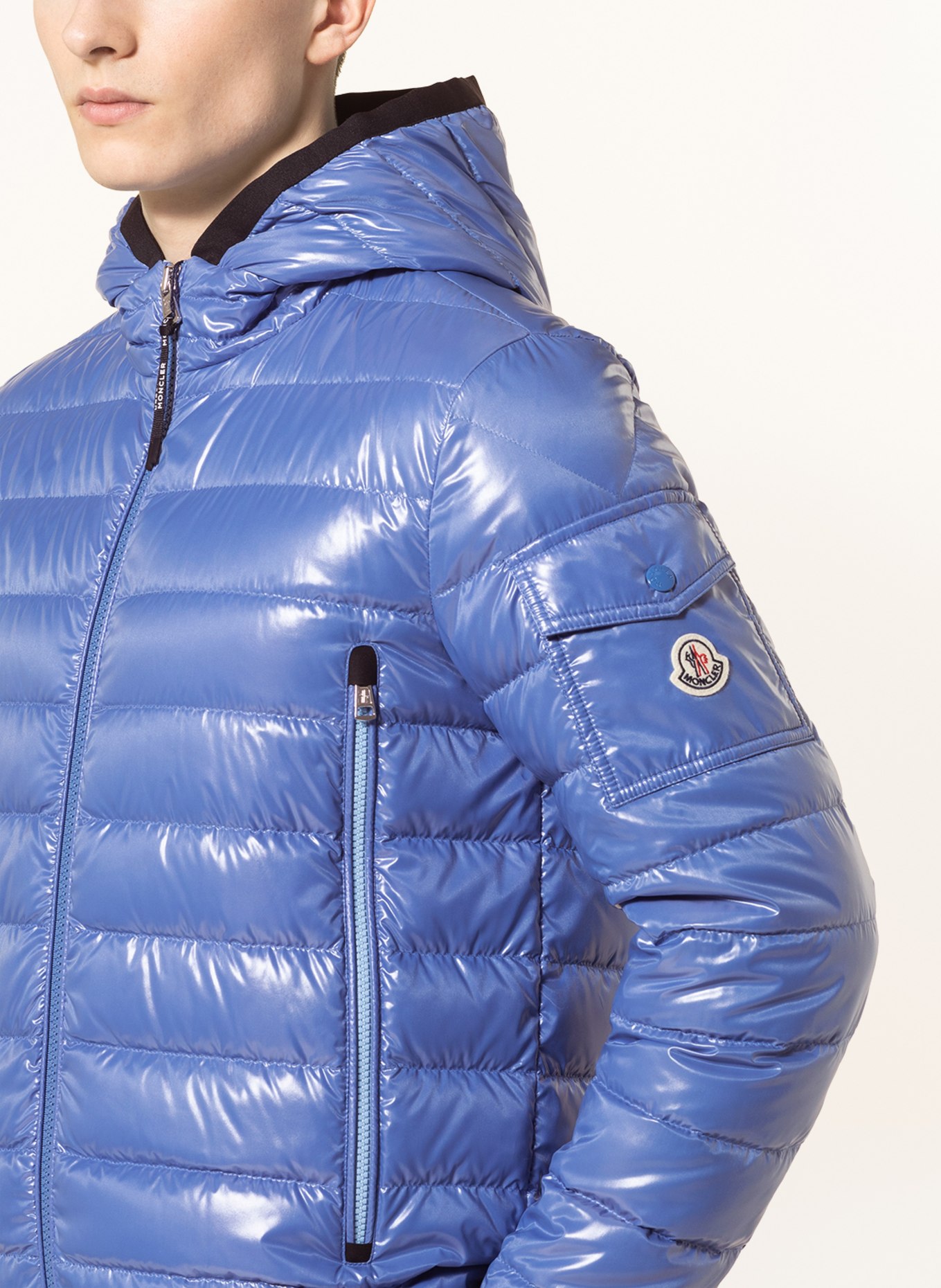 Blau Moncler Daunen Jacke MONCLER Daunenjacke GALION In Blau