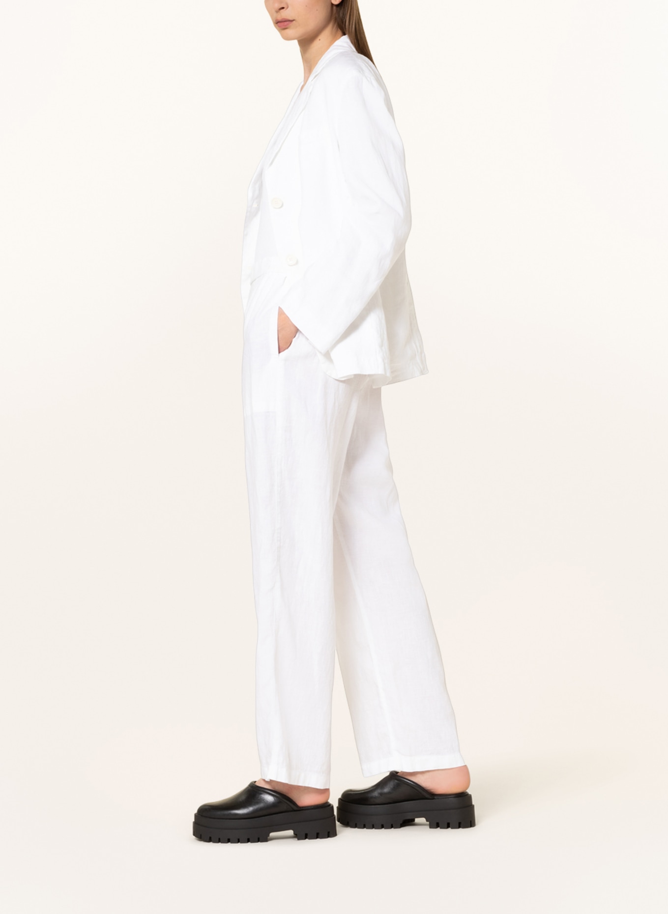 Marc O'Polo Linen pants, Color: WHITE (Image 4)