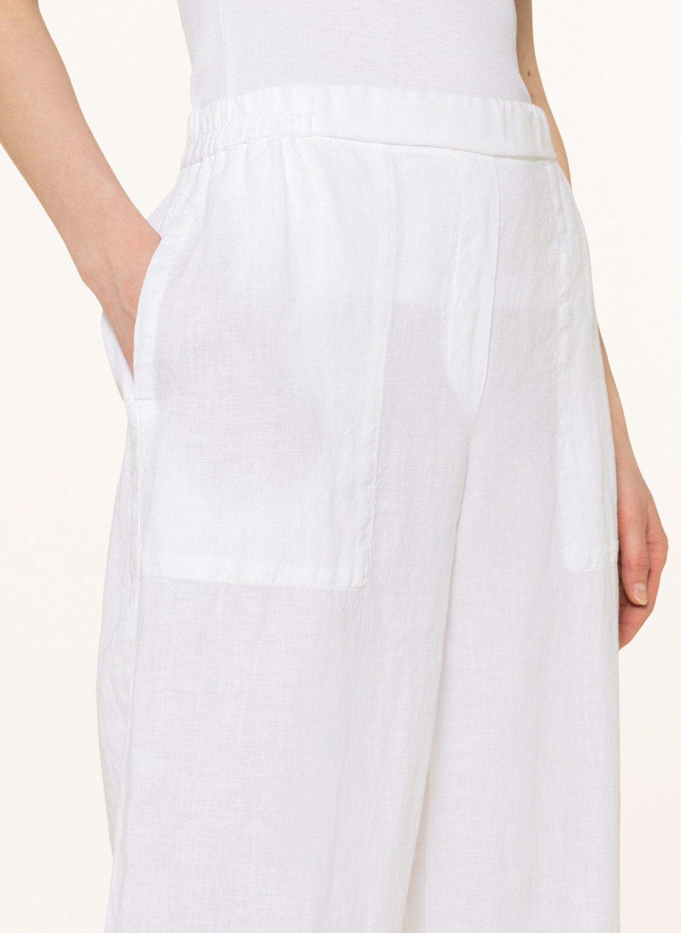 Marc O'Polo Linen pants, Color: WHITE (Image 5)