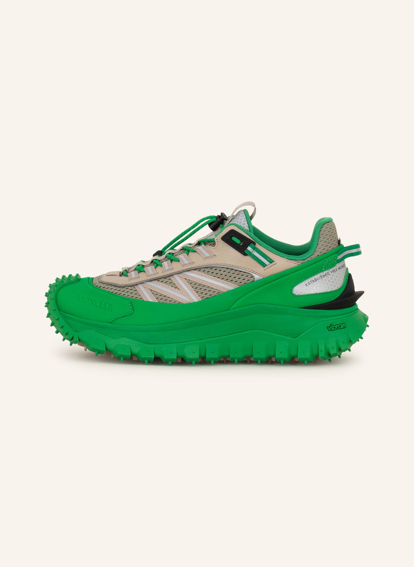 MONCLER GRENOBLE Sneakers TRAILGRIP, Color: GREEN/ BEIGE (Image 4)