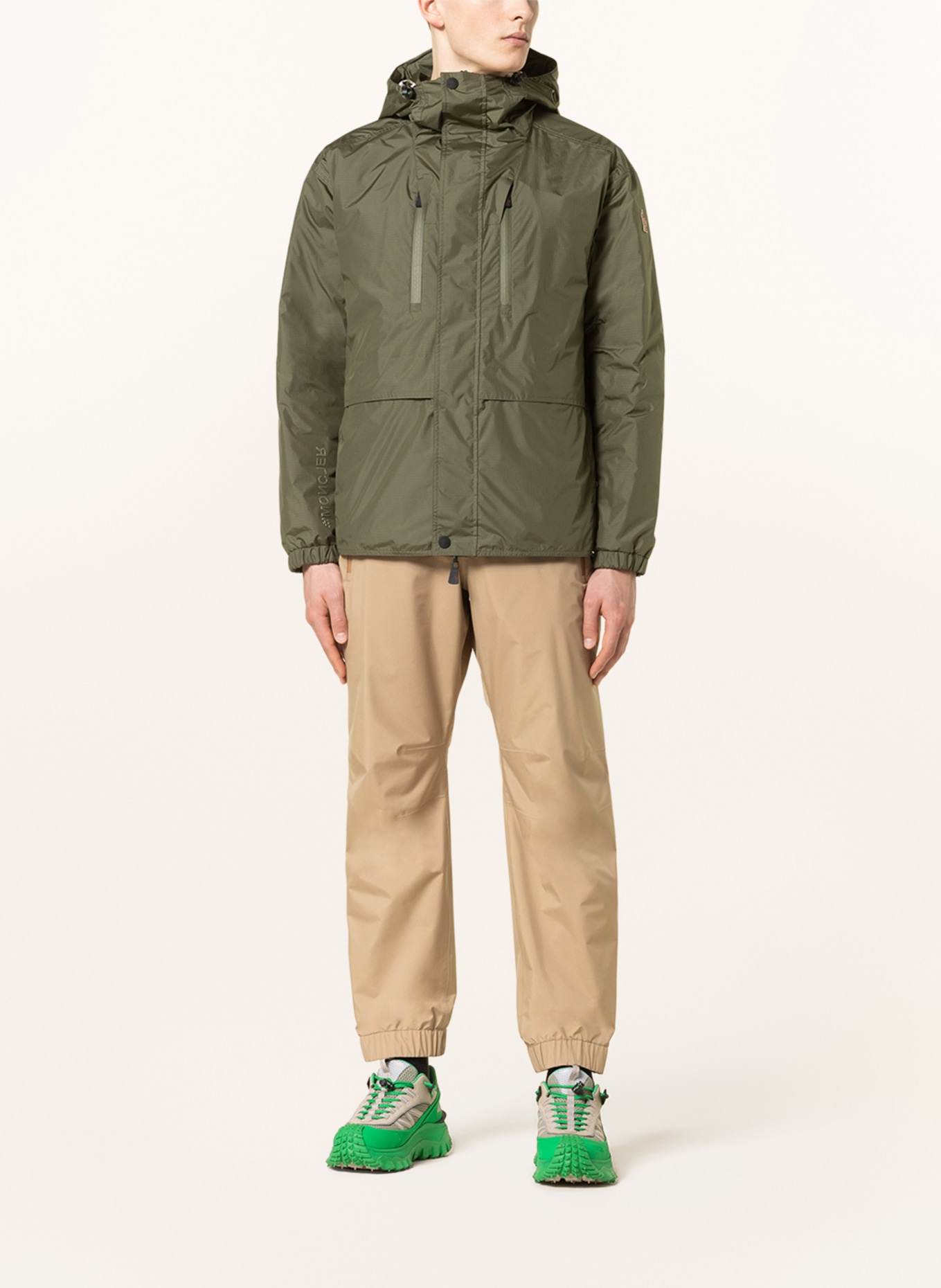 MONCLER GRENOBLE Down jacket LEUK, Color: OLIVE (Image 2)