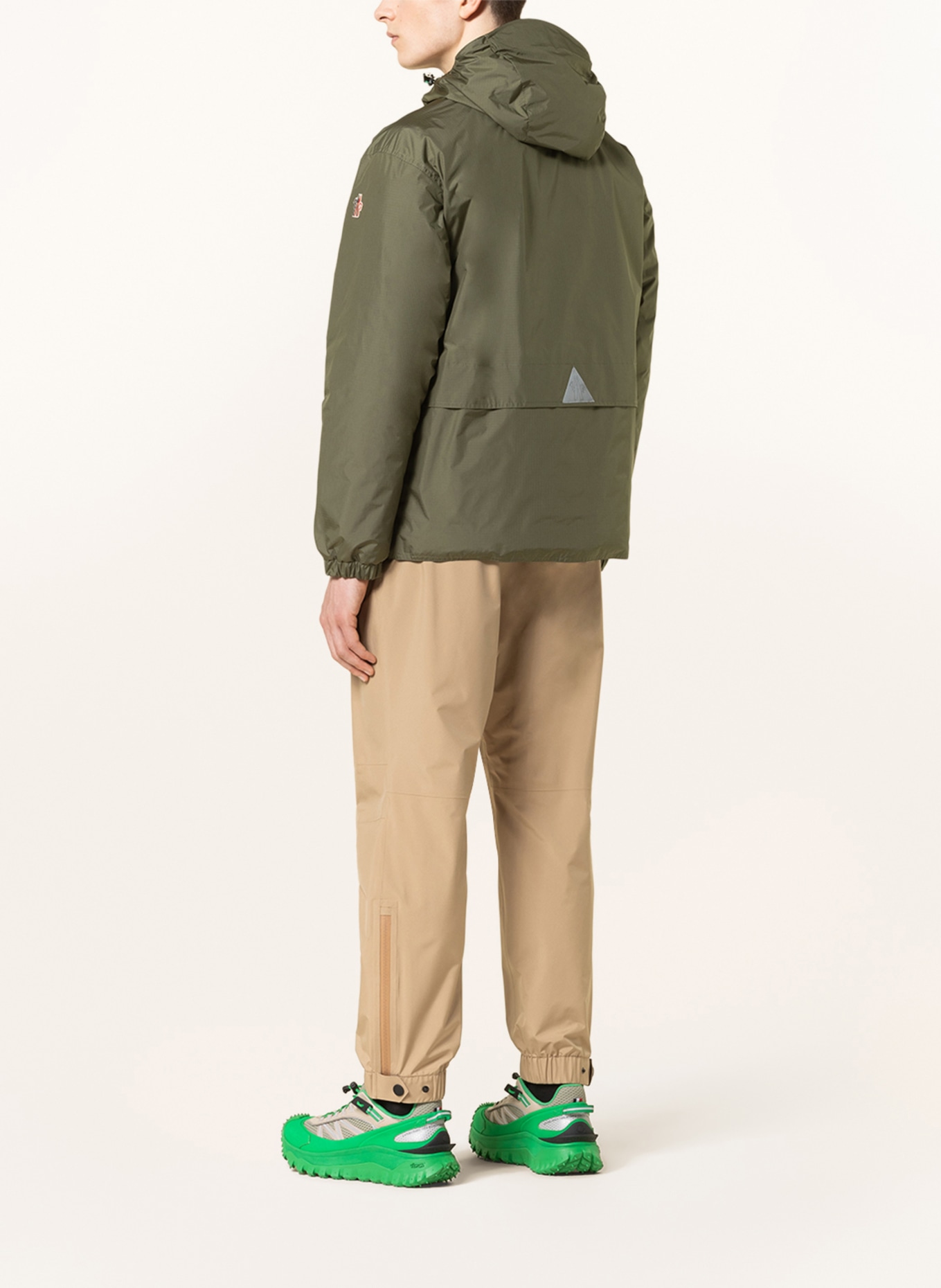 MONCLER GRENOBLE Down jacket LEUK, Color: OLIVE (Image 3)