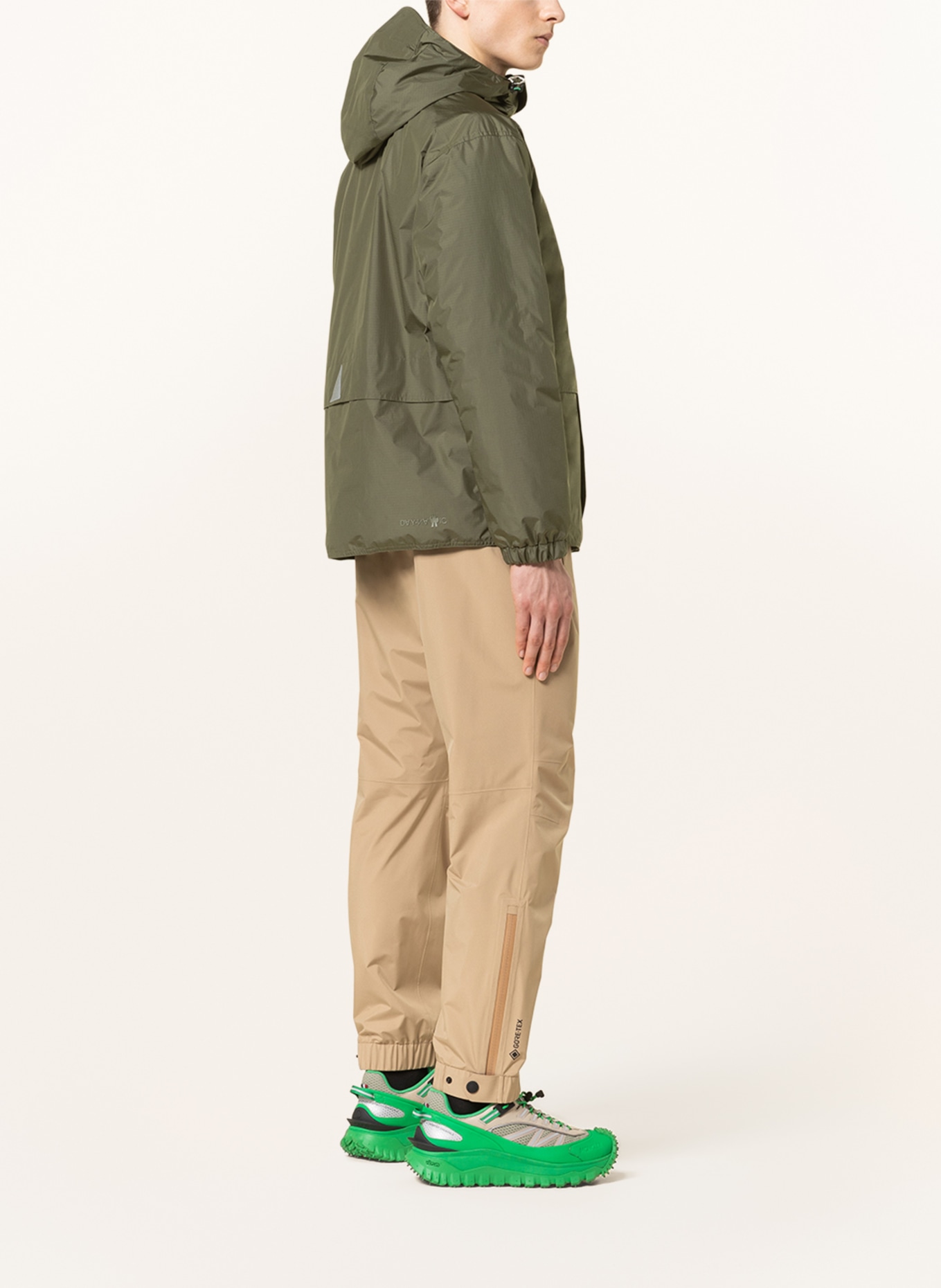 MONCLER GRENOBLE Down jacket LEUK, Color: OLIVE (Image 4)